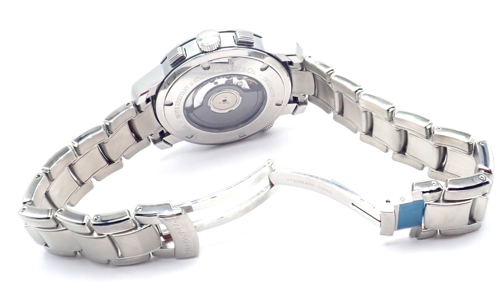 Tiffany & Co Jewelry & Watches:Watches, Parts & Accessories:Watches:Wristwatches Authentic! Tiffany & Co Mark T-57 Stainless Steel Chronograph Automatic Watch