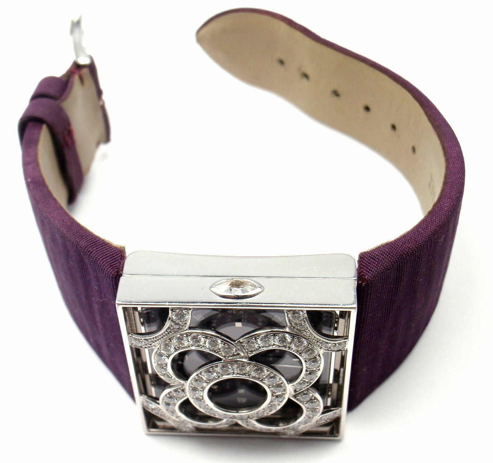 Audemars Piguet Jewelry & Watches:Watches, Parts & Accessories:Watches:Wristwatches Rare! Authentic Audemars Piguet Danae 18k White Gold Diamond Satin Ladies Watch