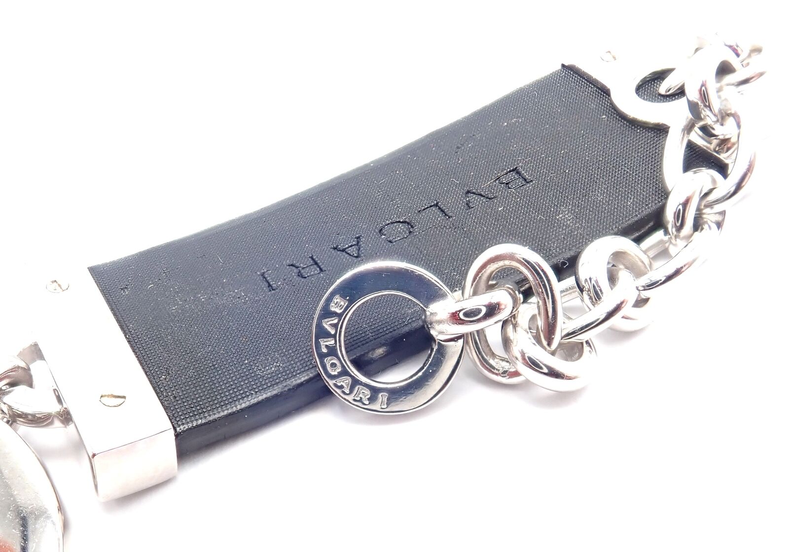 Authentic! Bvlgari Bulgari Astrale 18k White Gold Diamond Shagreen Bracelet | Fortrove