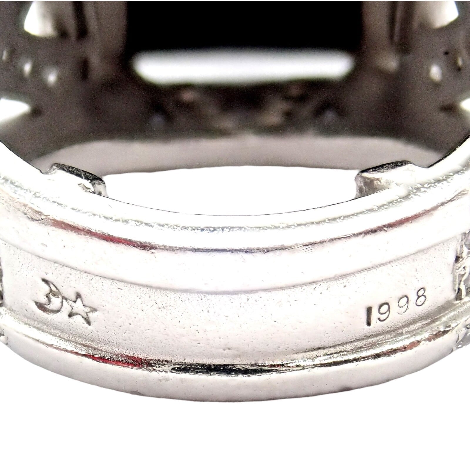 Kieselstein Cord Jewelry & Watches:Fine Jewelry:Rings Kieselstein Cord Platinum 3ctw Diamond Black Spinel Cockatil Ring 1998 sz 5.5