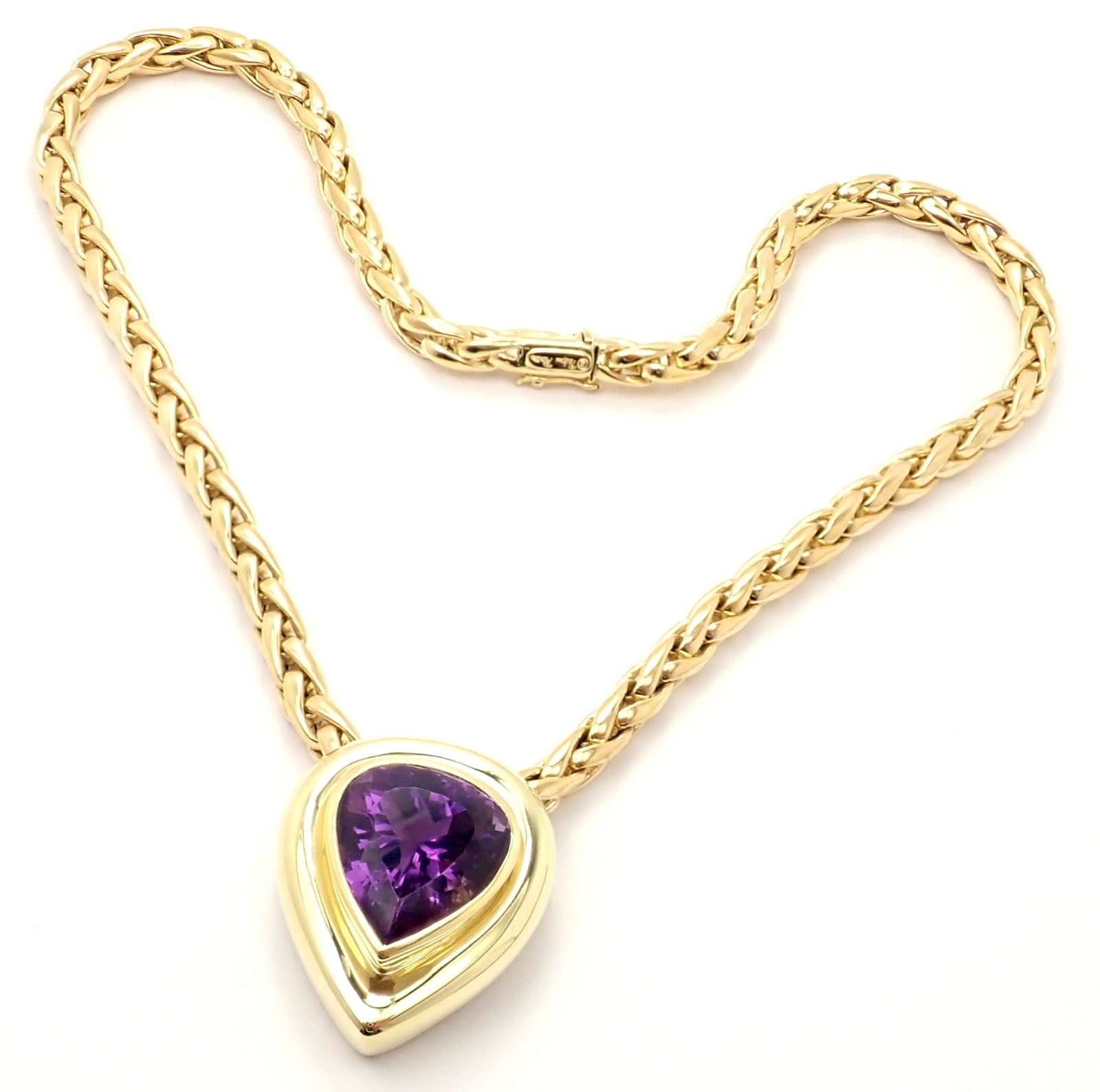 Tiffany & Co. Jewelry & Watches:Fine Jewelry:Necklaces & Pendants Authentic! Tiffany & Co Paloma Picasso 18k Gold Large Amethyst Pendant Necklace
