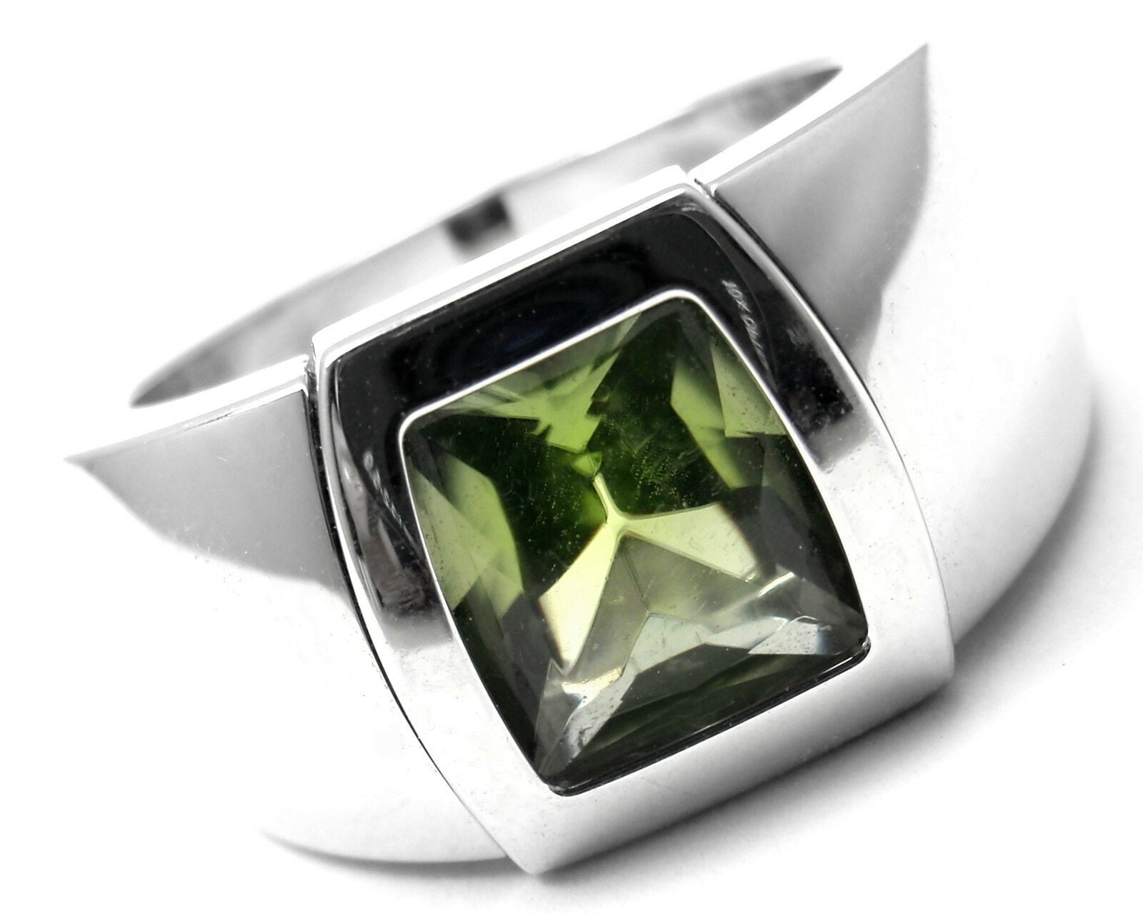 Cartier Jewelry & Watches:Fine Jewelry:Rings Rare! Authentic Cartier La Dona 18k White Gold Peridot Ring Box Certificate