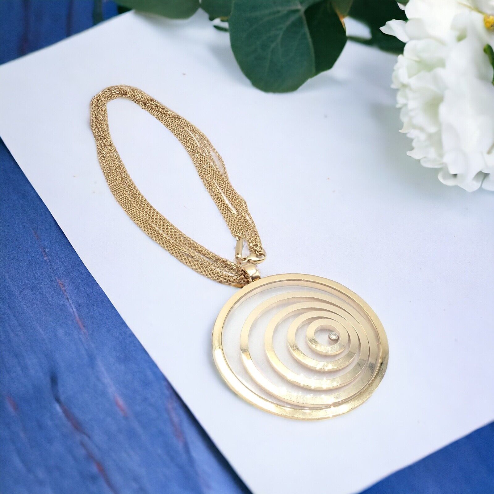 Chopard 18k Yellow Gold Extra Large Happy Spirit Diamond 5 Strand Necklace | Fortrove