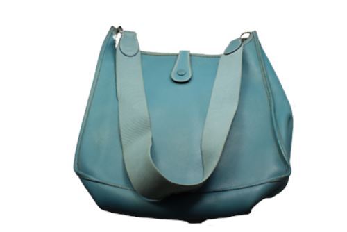 Hermes Clothing, Shoes & Accessories:Women:Women's Bags & Handbags Authentic! Hermes Evelyne Blue Jean Epsom Leather PM Handbag Purse
