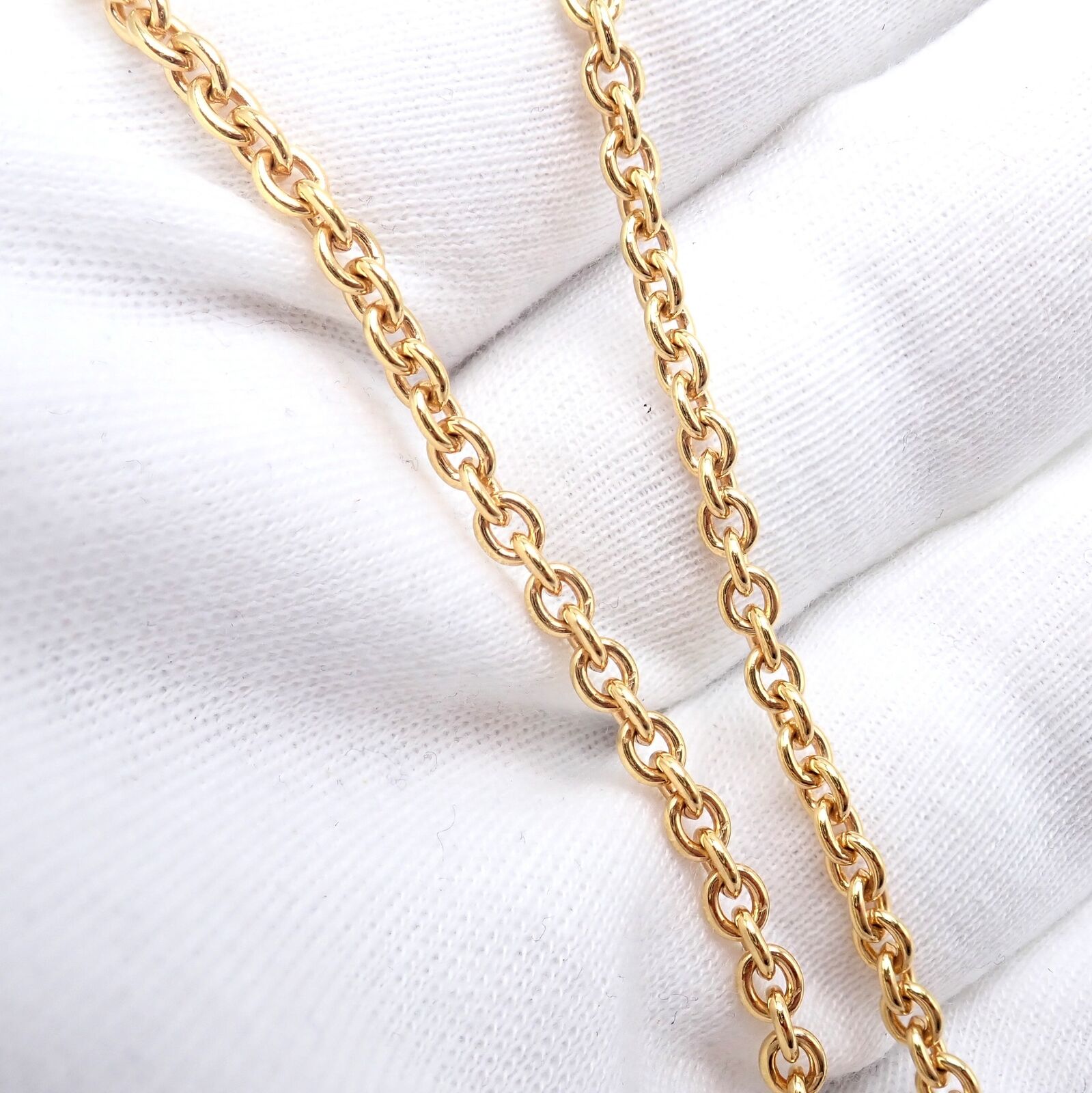 Authentic! Bvlgari Bulgari 18k Yellow Gold 19.5" Link Chain Necklace | Fortrove