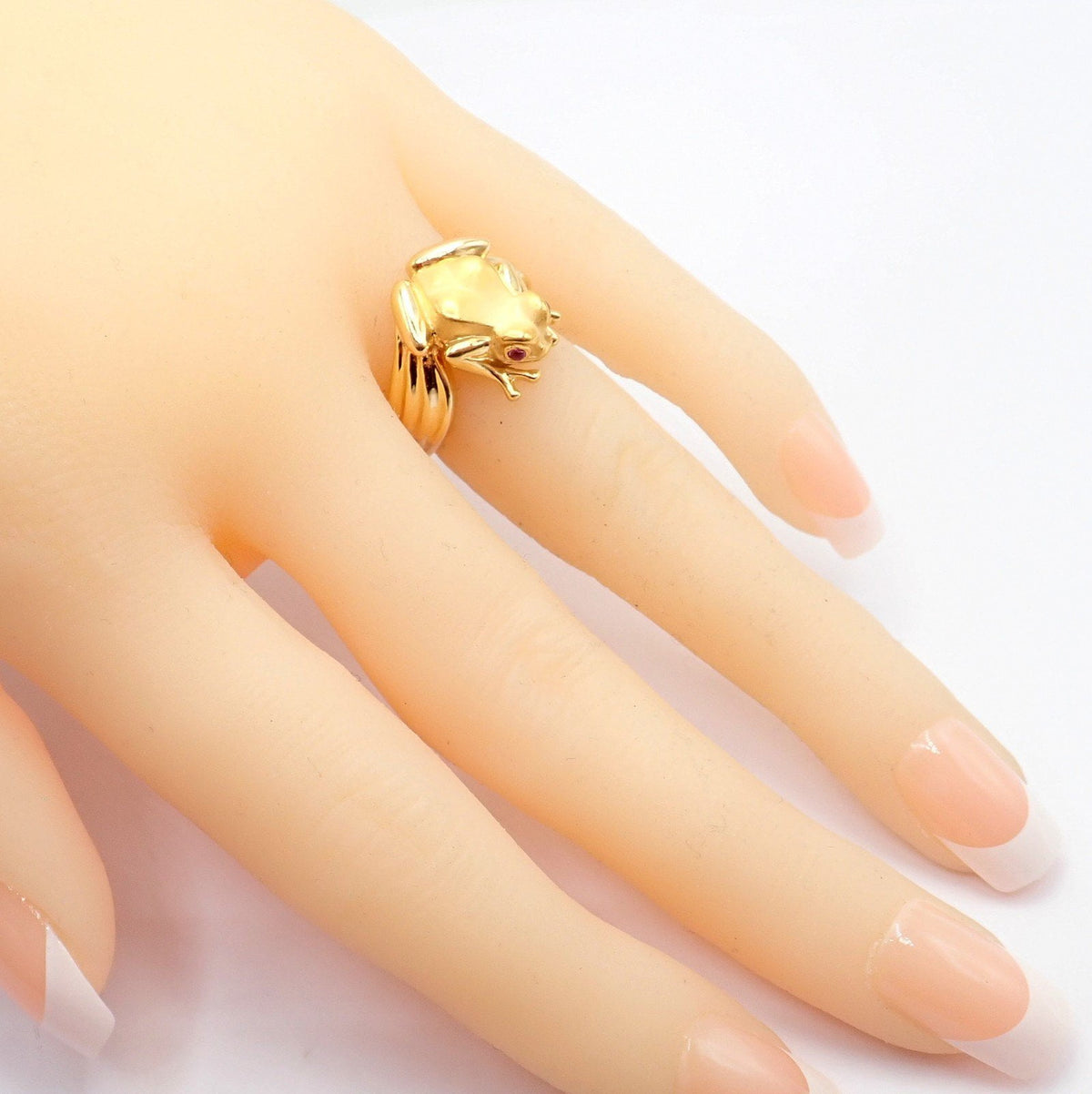 Carrera Y Carrera Jewelry & Watches:Men's Jewelry:Rings Rare! Carrera Y Carrera CyC 18k Yellow Gold Frog Ruby Ring
