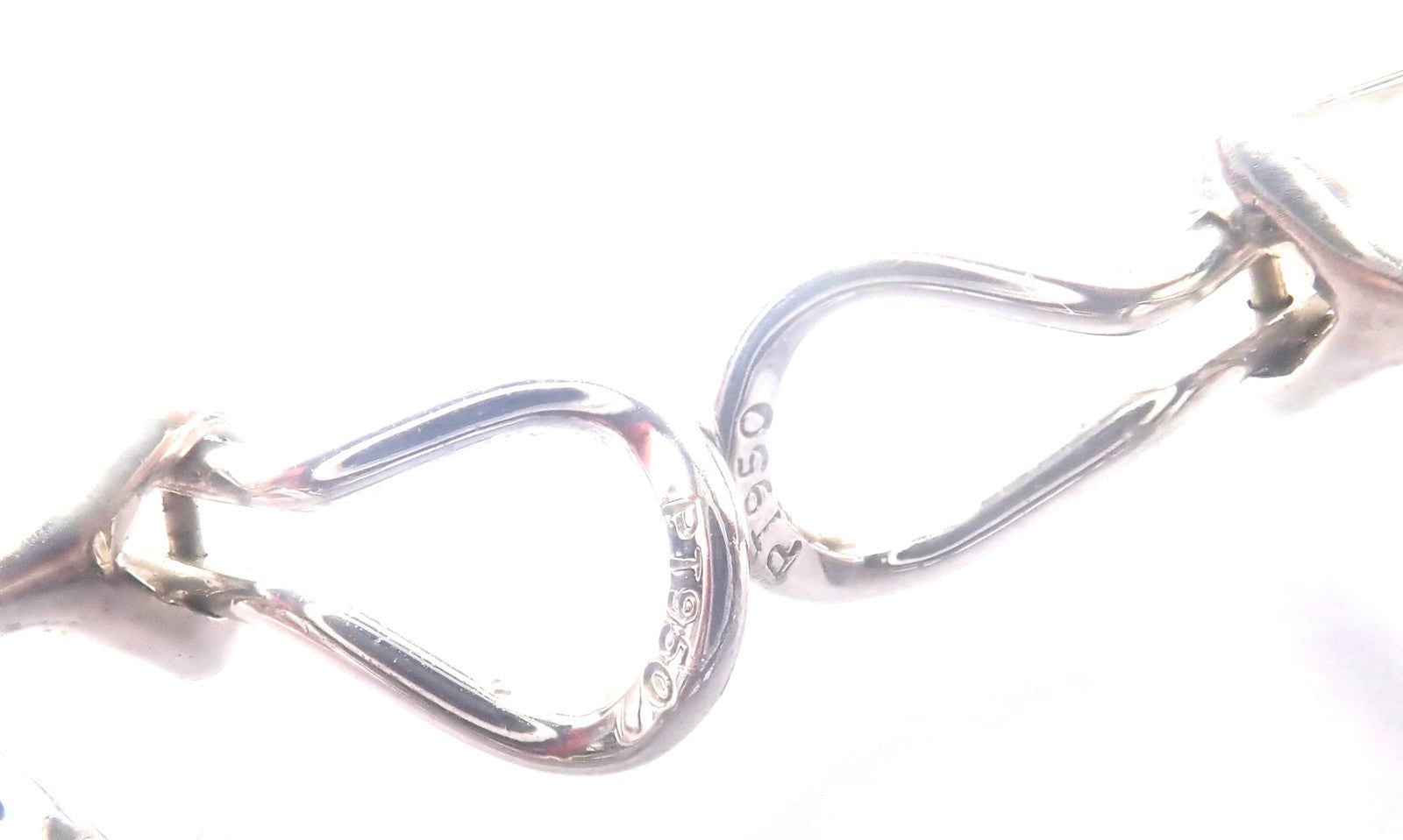 Authentic! Harry Winston Platinum Diamond Twisted Long Hanging Drop Earrings | Fortrove