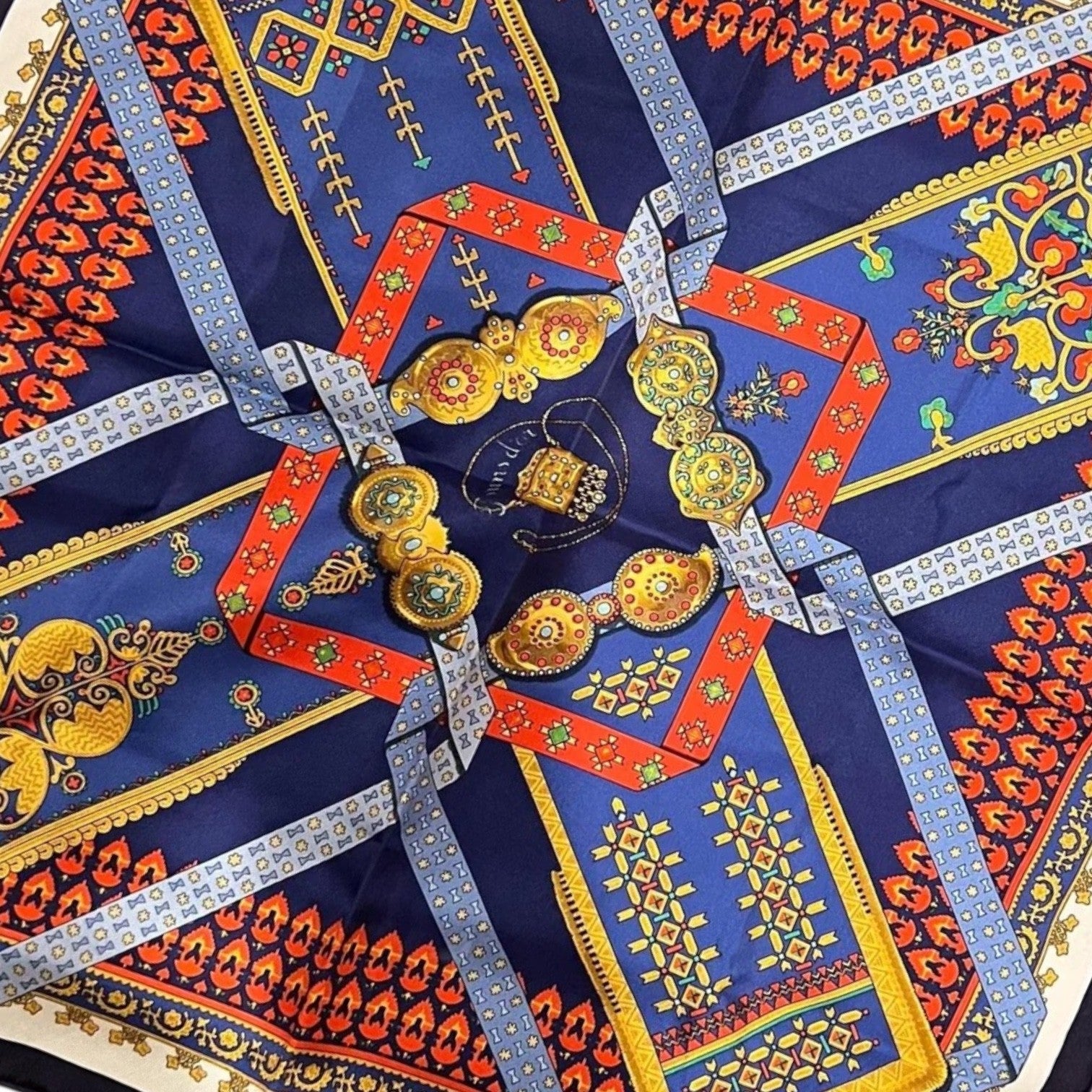 Hermes Clothing, Shoes & Accessories:Women:Women's Accessories:Scarves & Wraps Authentic Hermes Brins d’Or 45cm Silk Scarf