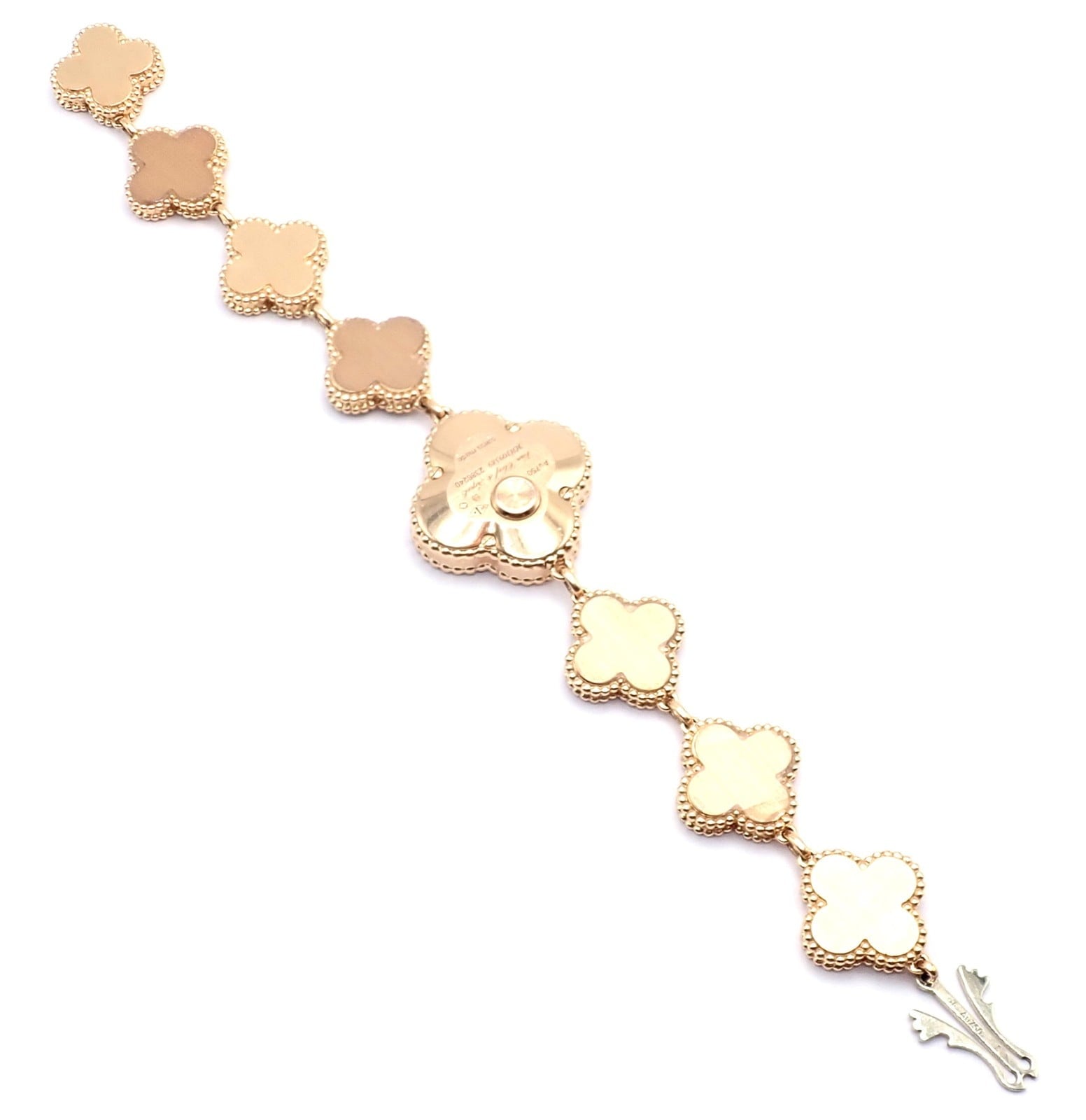 Van Cleef & Arpels Jewelry & Watches:Watches, Parts & Accessories:Watches:Wristwatches Authentic! Van Cleef & Arpels Vintage Diamond MOP Sweet Alhambra 18k Gold Watch