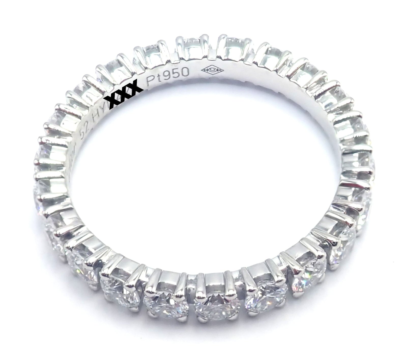 Cartier Jewelry & Watches:Fine Jewelry:Rings Authentic! Cartier Destinee Platinum Full Diamond Wedding Band Ring Size 6 Cert.