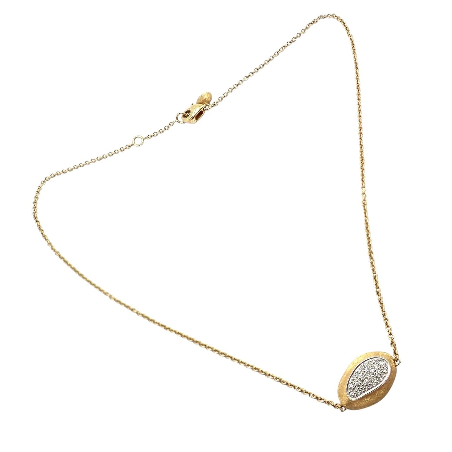 Marco Bicego Jewelry & Watches:Fine Jewelry:Necklaces & Pendants Authentic! Marco Bicego 18k Yellow Gold Siviglia Bean Pendant Necklace