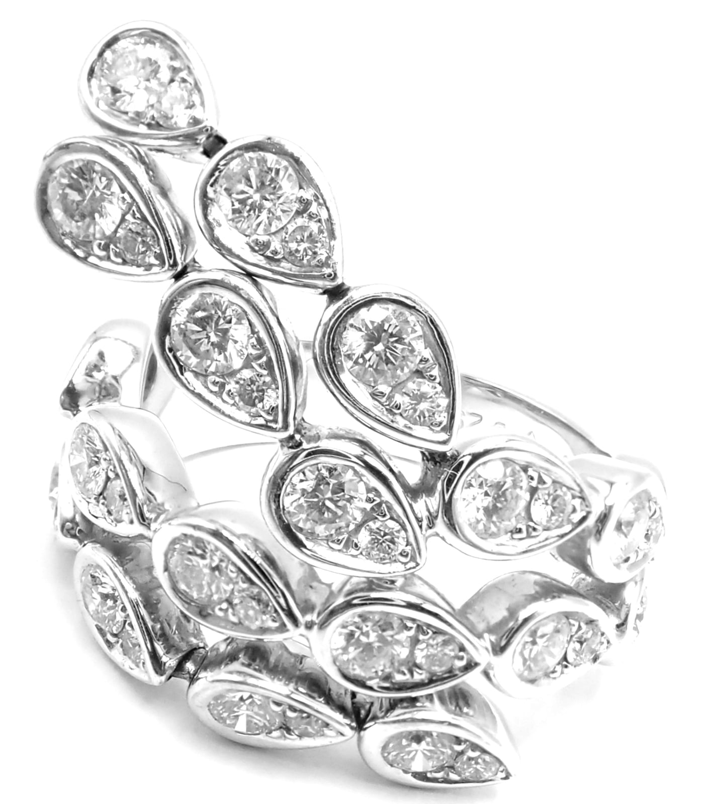 Piaget Jewelry & Watches:Fine Jewelry:Rings Authentic! Piaget Magic Reflection 18k White Gold Diamond Flexible Ring