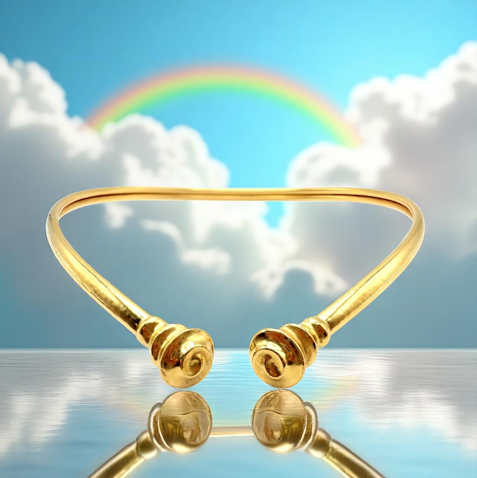 Lalaounis Jewelry & Watches:Vintage & Antique Jewelry:Necklaces & Pendants Vintage Estate Ilias Lalaounis 18k Yellow Gold Greek Spiral Collar Necklace