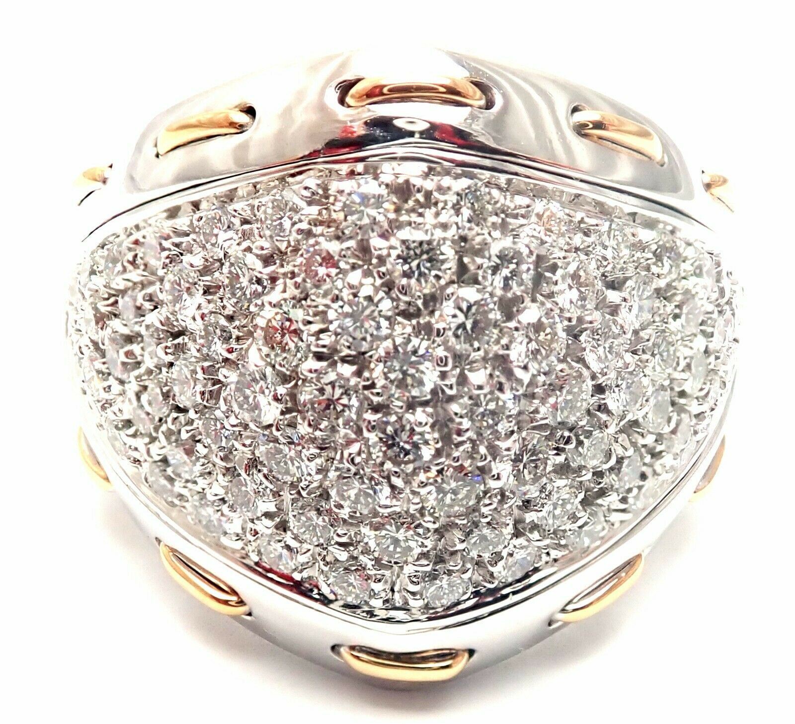 Damiani Jewelry & Watches:Fine Jewelry:Rings Authentic! Damiani 18k White Gold 1.36ct Diamond Cocktail Ring Retail $11,990