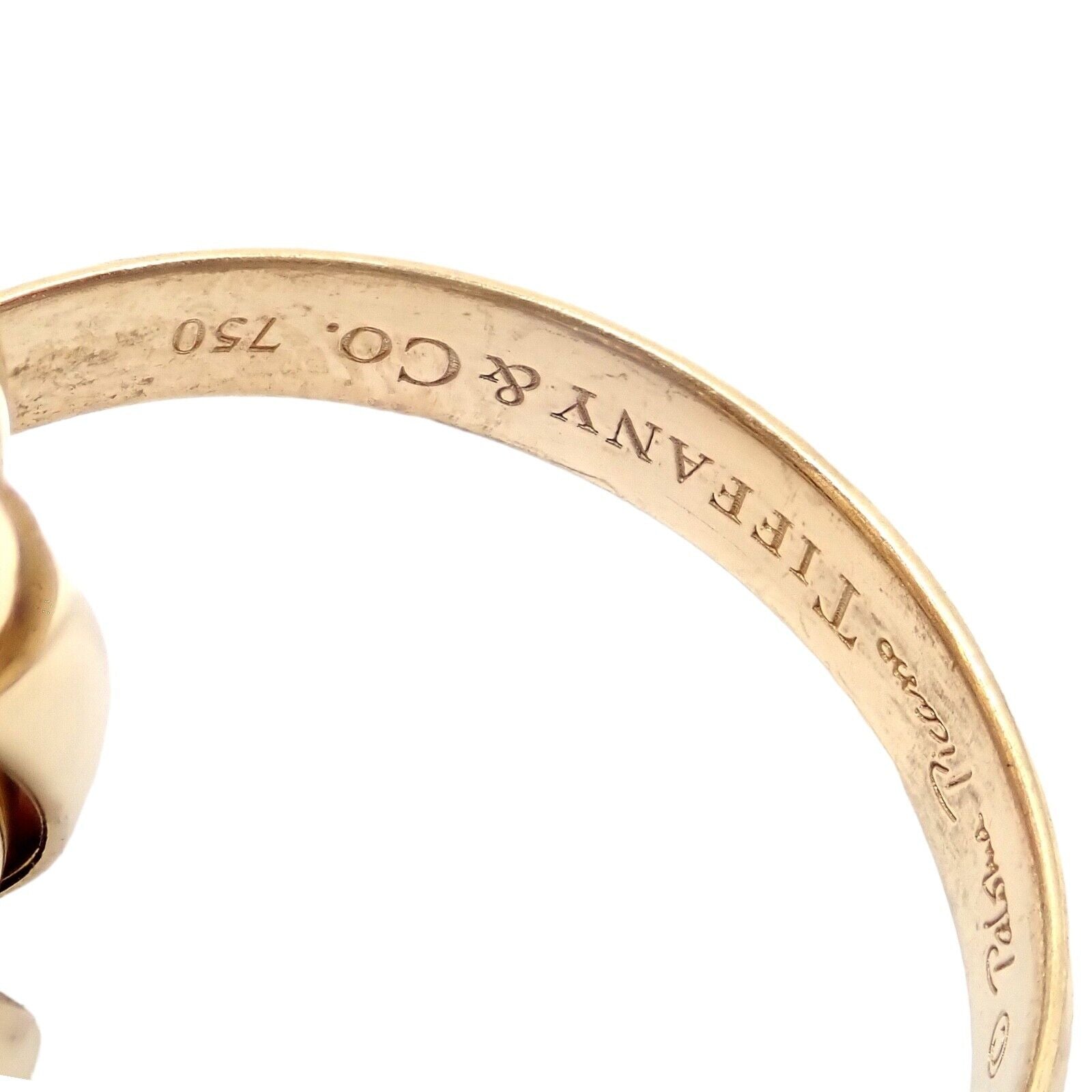 Authentic! Tiffany & Co 18k Yellow Gold 9 Row Melody Calife Picasso Ring sz 5 | Fortrove