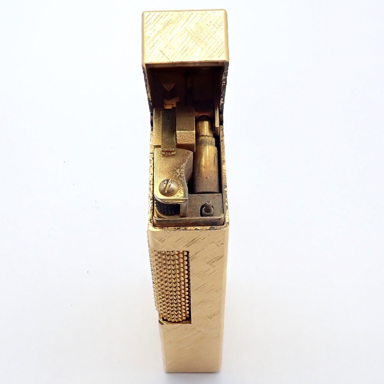 Dunhill Collectibles:Tobacciana:Lighters:Dunhill Vintage Dunhill Gold Plated Rollagas Lighter 1970's Monogrammed