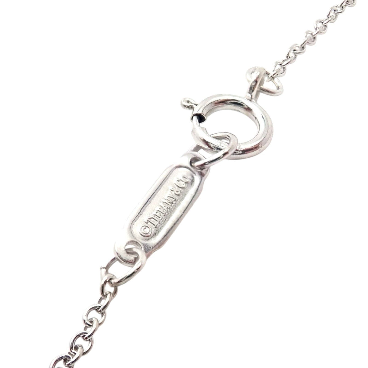 Tiffany & Co. Jewelry & Watches:Fine Jewelry:Necklaces & Pendants Authentic! Tiffany & Co 18k White Gold Diamond Square Necklace Belgium