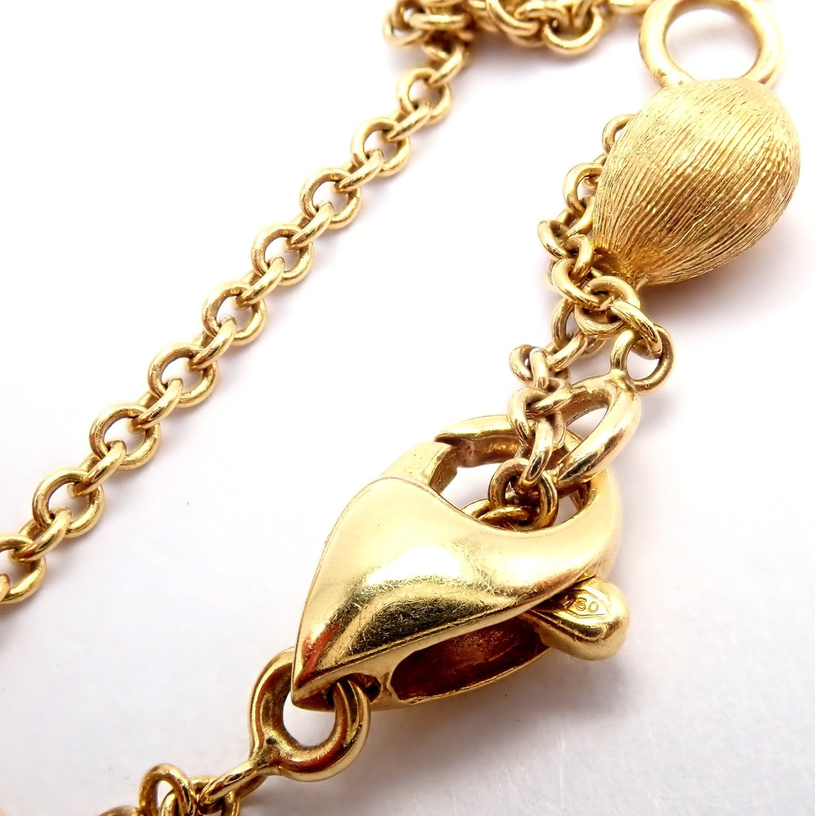 Authentic! Marco Bicego 18k Yellow Gold Siviglia Bean Pendant Necklace | Fortrove