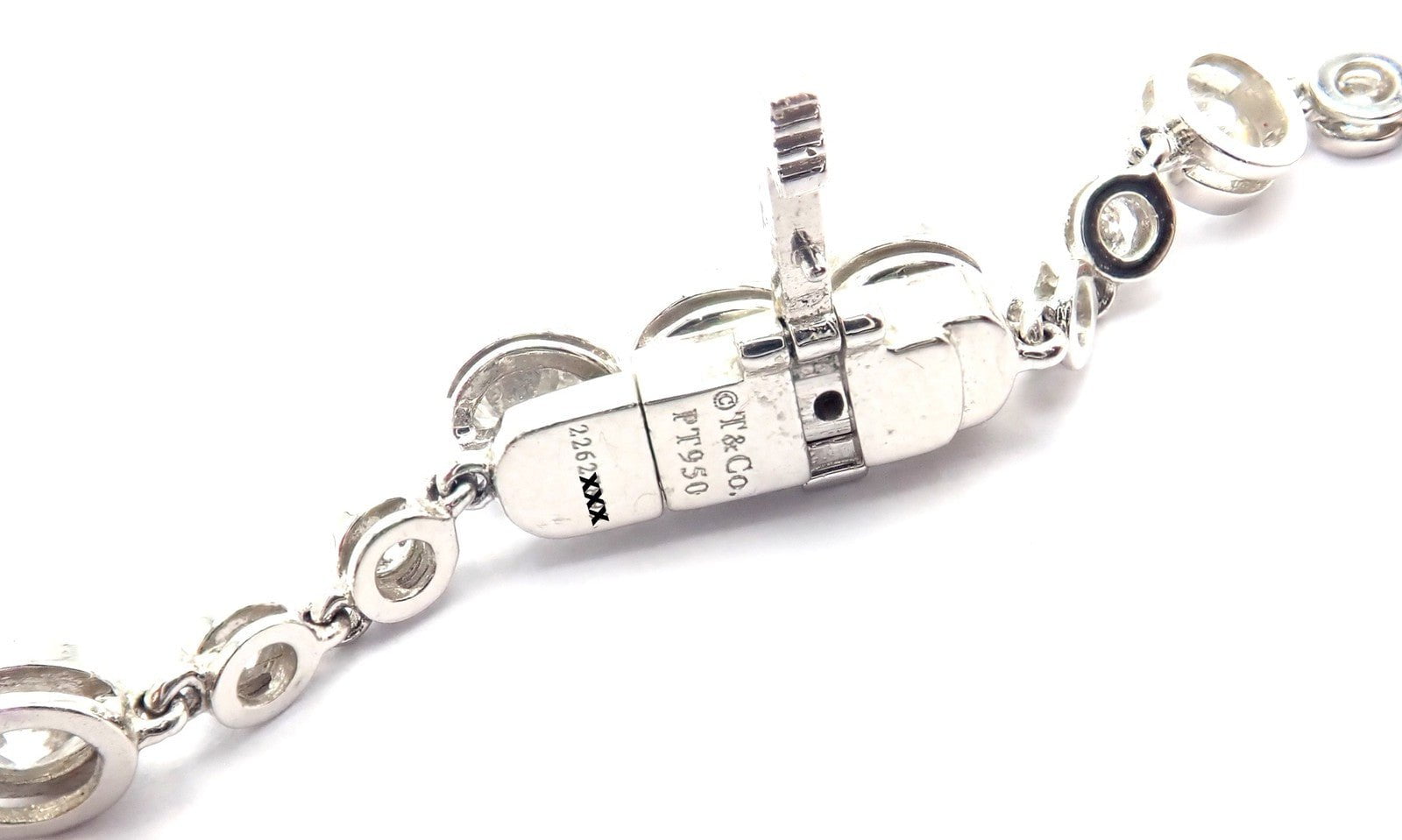 Tiffany & Co Jazz Platinum 8.75ct Diamond Lariat Drop Necklace | Fortrove