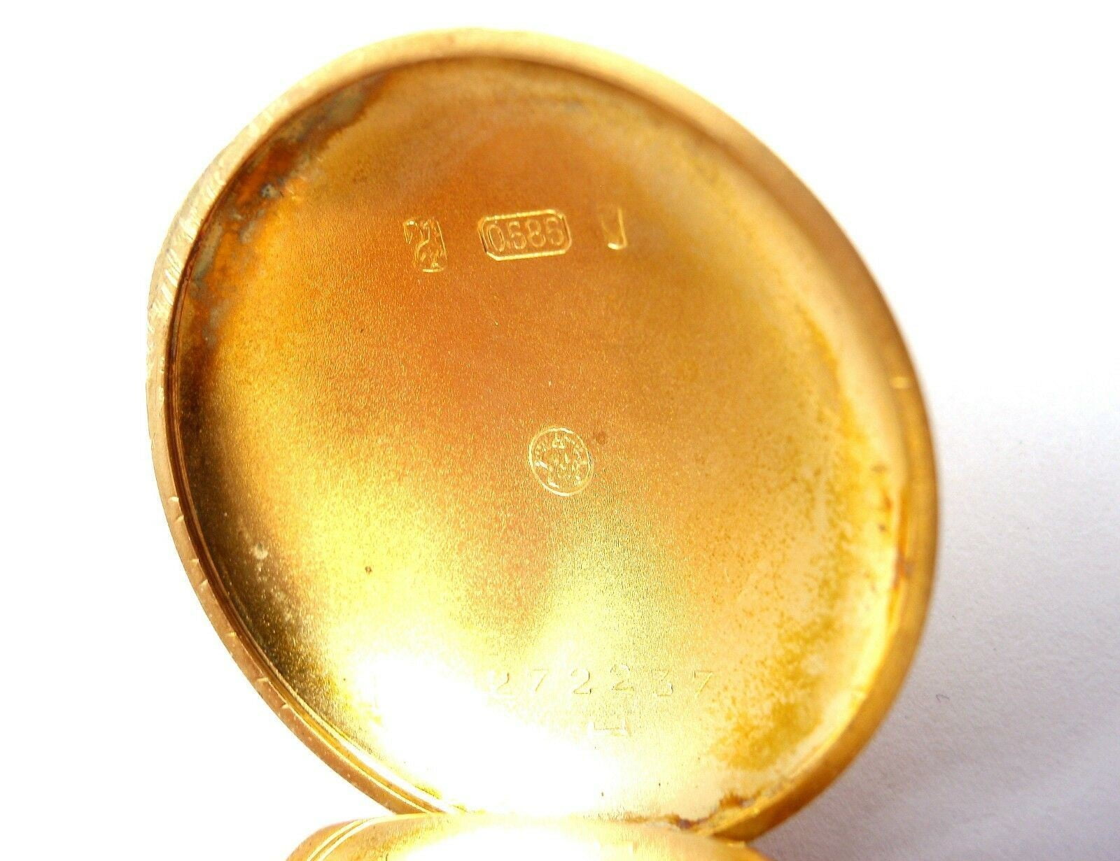 Estate Jewelry & Watches:Watches, Parts & Accessories:Watches:Pocket Watches Vintage! Swiss Yellow Gold Diamond Ladies Pocket Watch High Grade Movement