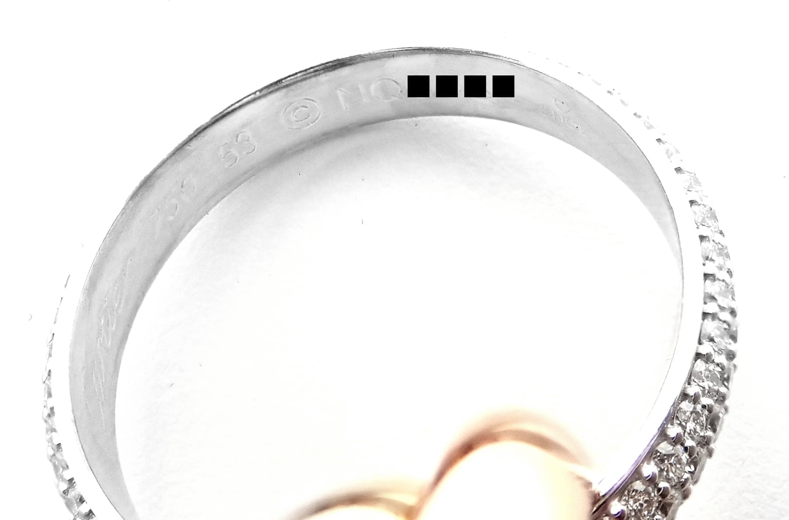 Cartier Jewelry & Watches:Fine Jewelry:Rings Authentic! Cartier Trinity Classic Diamond 18k White Yellow Rose Gold Band Ring
