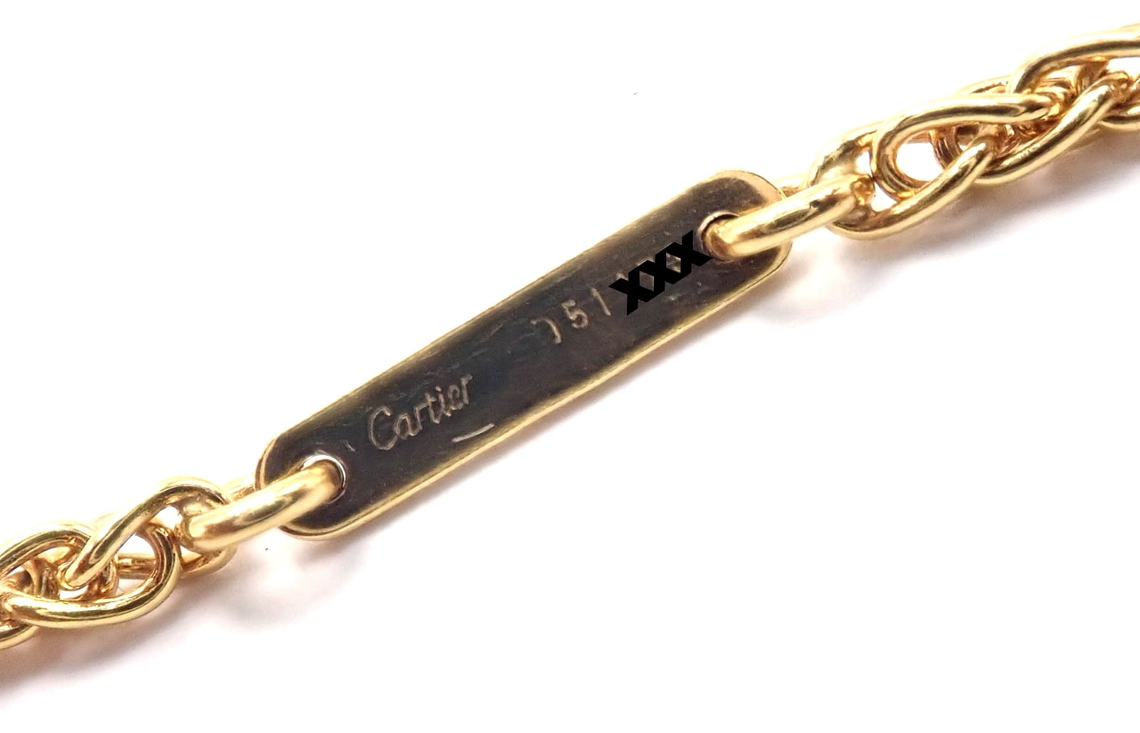 Cartier Jewelry & Watches:Fine Jewelry:Necklaces & Pendants Authentic! Cartier 18k Yellow Gold Double C 3D Apple Pendant Chain Necklace