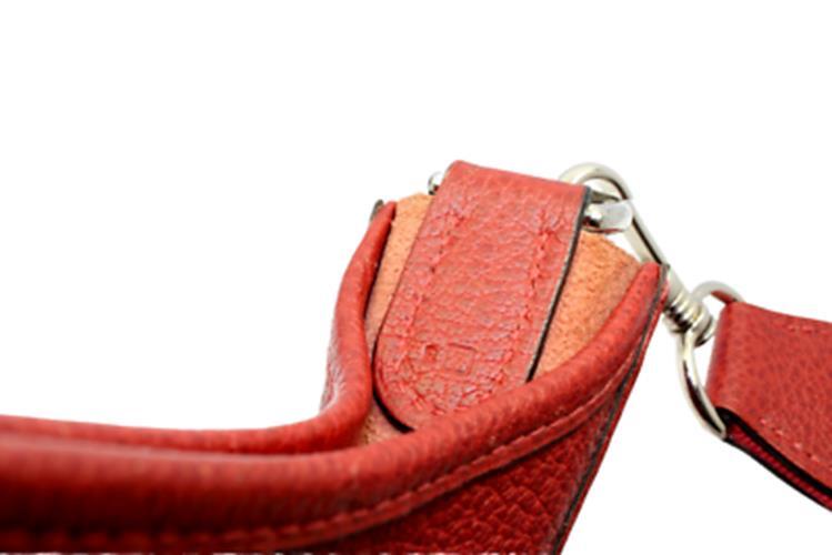 Hermes Clothing, Shoes & Accessories:Women:Women's Bags & Handbags Authentic! Hermes Evelyne Brick Red Clemence Leather GM Handbag Purse