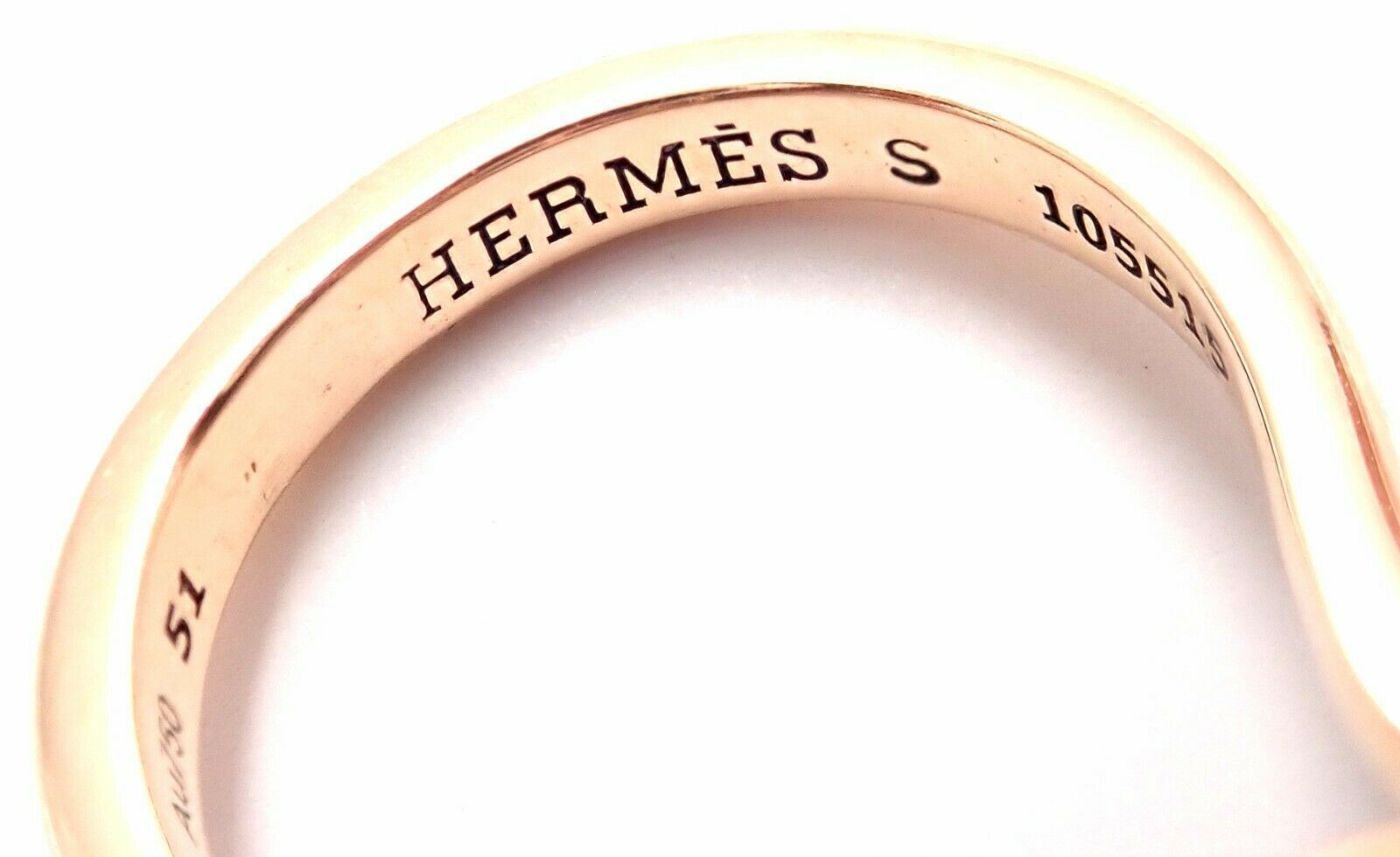 HERMÈS Jewelry & Watches:Fine Jewelry:Rings Rare! Authentic Hermes 18k Rose Gold Diamond Large Amethyst Ring