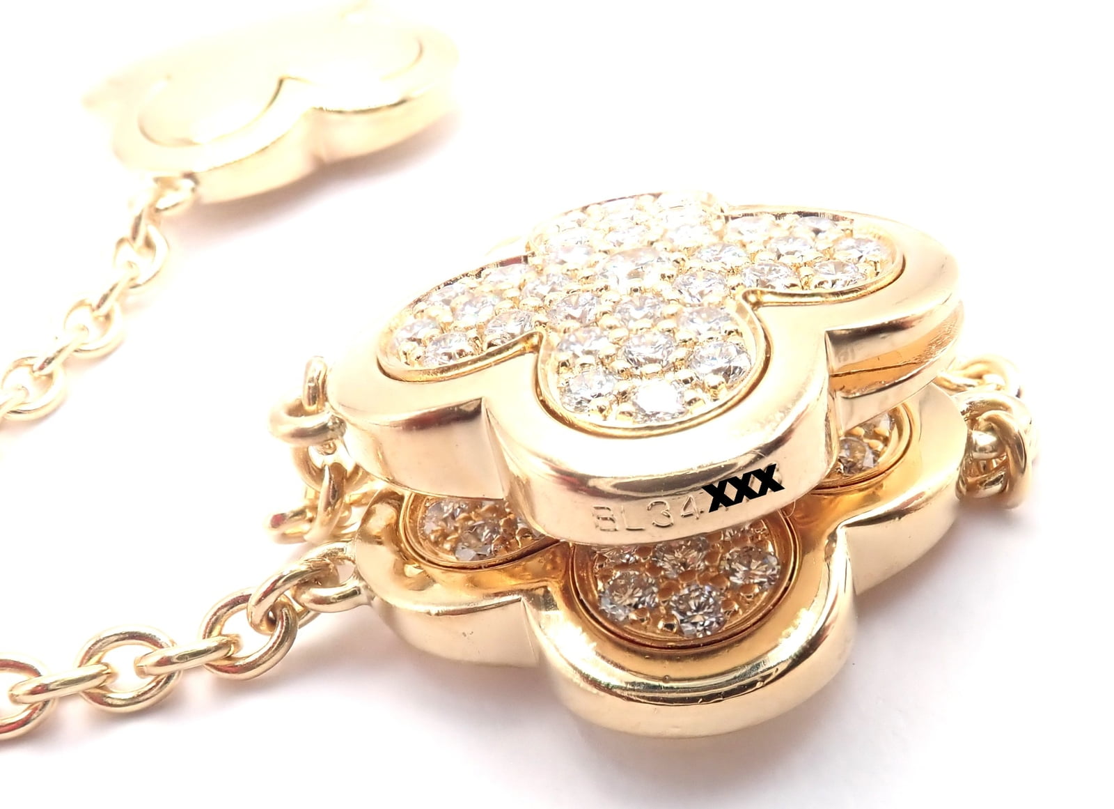 Van Cleef & Arpels Jewelry & Watches:Fine Jewelry:Necklaces & Pendants Authentic Van Cleef & Arpels 18k Yellow Gold Diamond Pure Alhambra Long Necklace