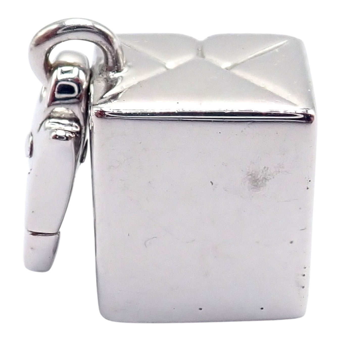 Cartier Jewelry & Watches:Fine Jewelry:Necklaces & Pendants Authentic! Vintage Cartier 18k Yellow White Gold Gift Box Double C Charm Pendant