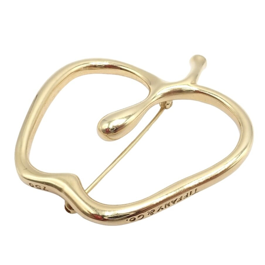 Tiffany & Co. Jewelry & Watches:Fine Jewelry:Brooches & Pins Authentic! Vintage Tiffany & Co Peretti 18k Yellow Gold Large Apple Pin Brooch