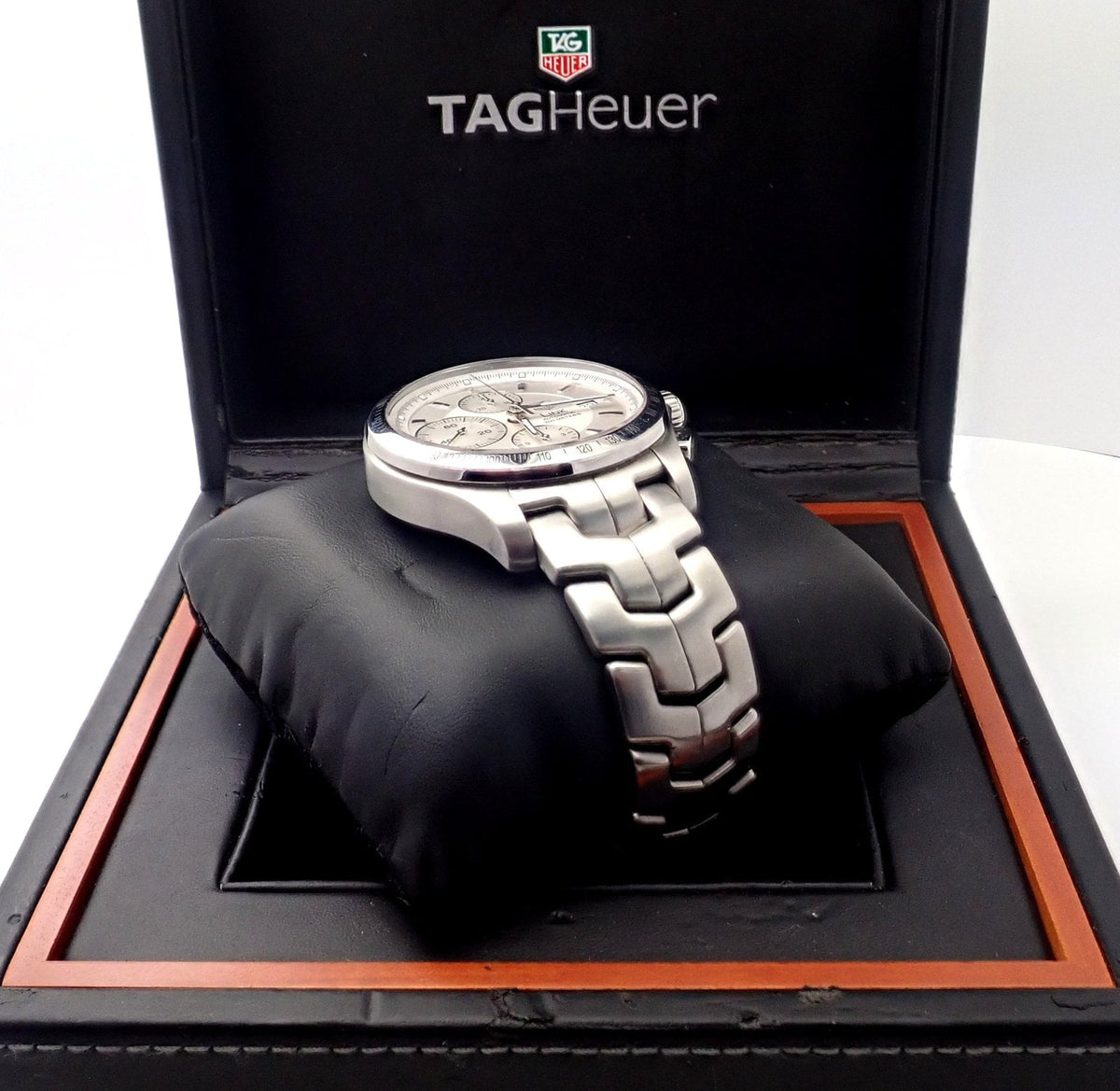 Tag Heuer Jewelry & Watches:Watches, Parts & Accessories:Watches:Wristwatches Authentic Tag Heuer Link Automatic Calibre 16 CJF2111-0 Exhibition Mens Watch