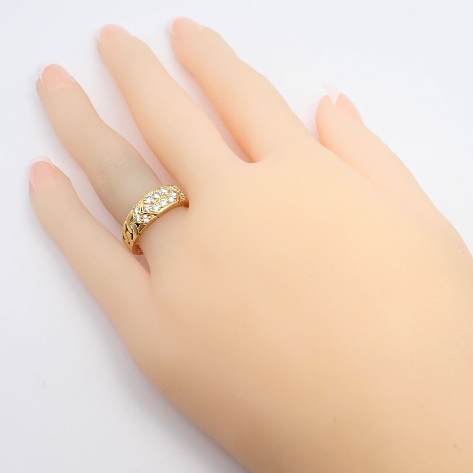 Rare! Vintage Van Cleef & Arpels 18k Yellow Gold 0.60ct Diamond Ring Sz 55 7.25 | Fortrove
