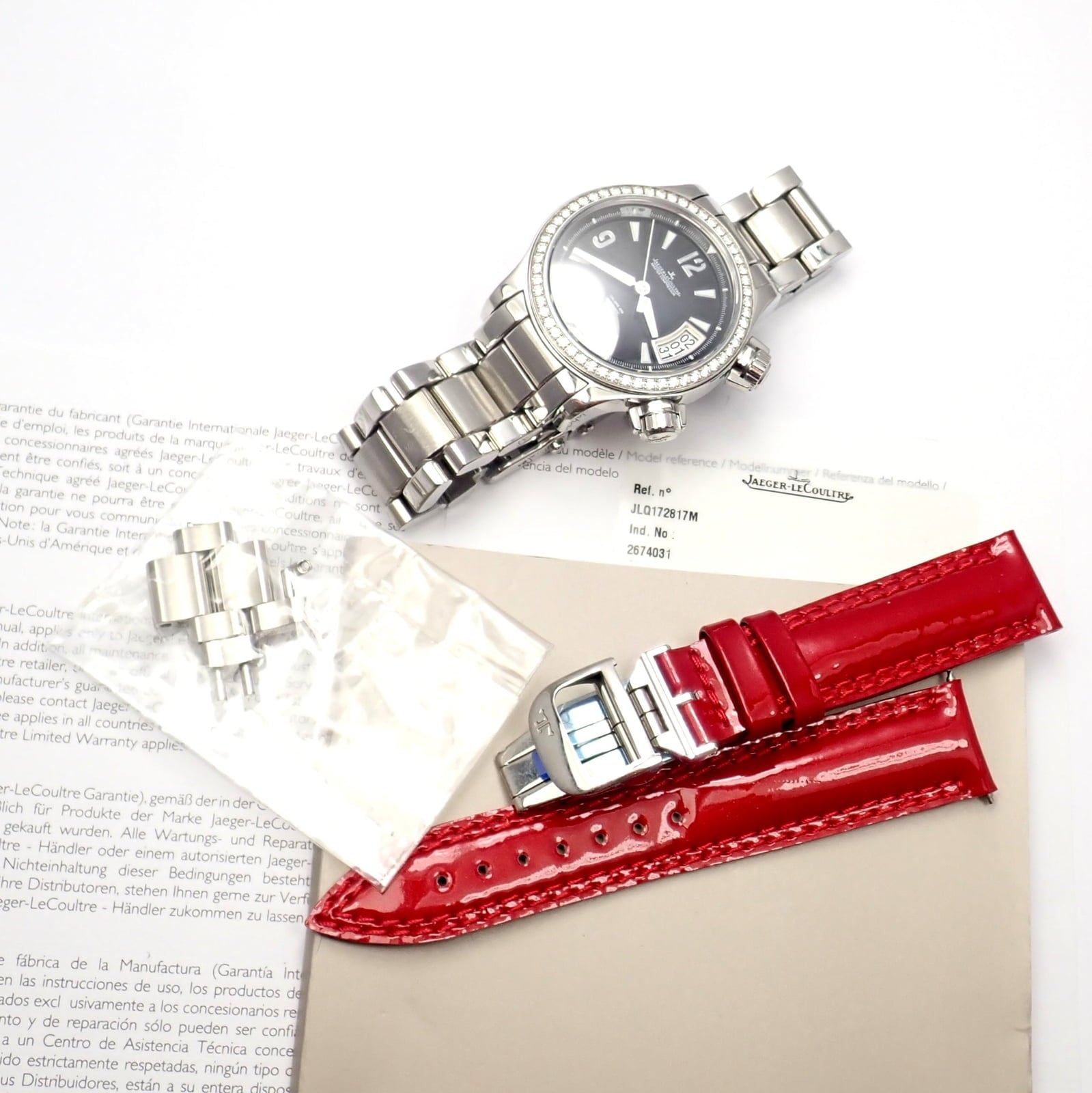 Jaeger-LeCoultre Jewelry & Watches:Watches, Parts & Accessories:Watches:Wristwatches Jaeger LeCoultre Master Compressor Factory Diamond Automatic Watch +Extra Band