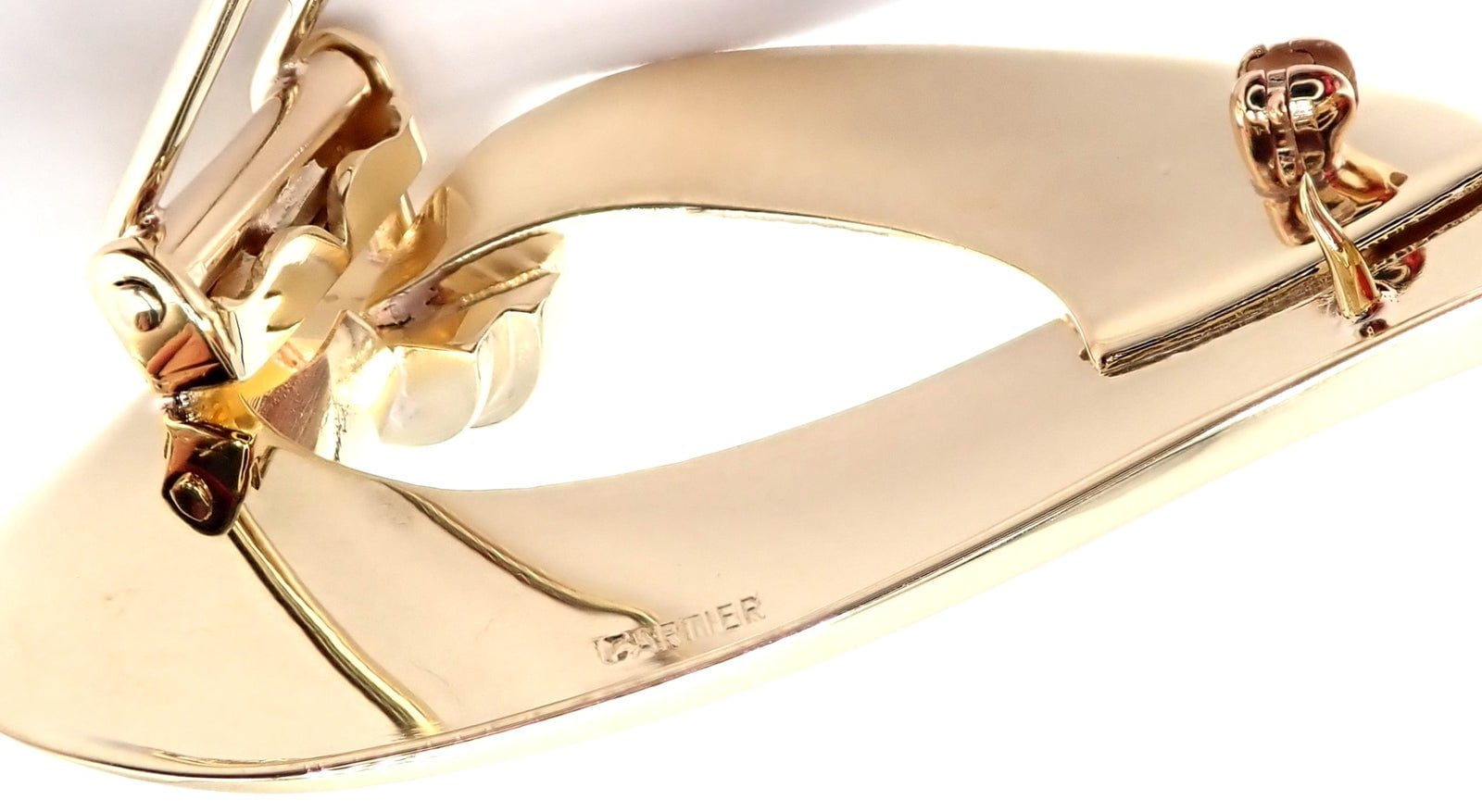 Vintage! Authentic Cartier 14k Yellow Gold Art Deco Brooch Pin | Fortrove