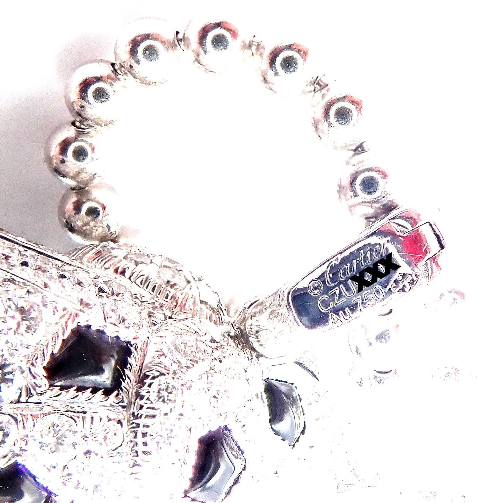 Panthere de Cartier Panther 18k Gold Diamond Emerald Onyx Pendant Necklace Paper | Fortrove