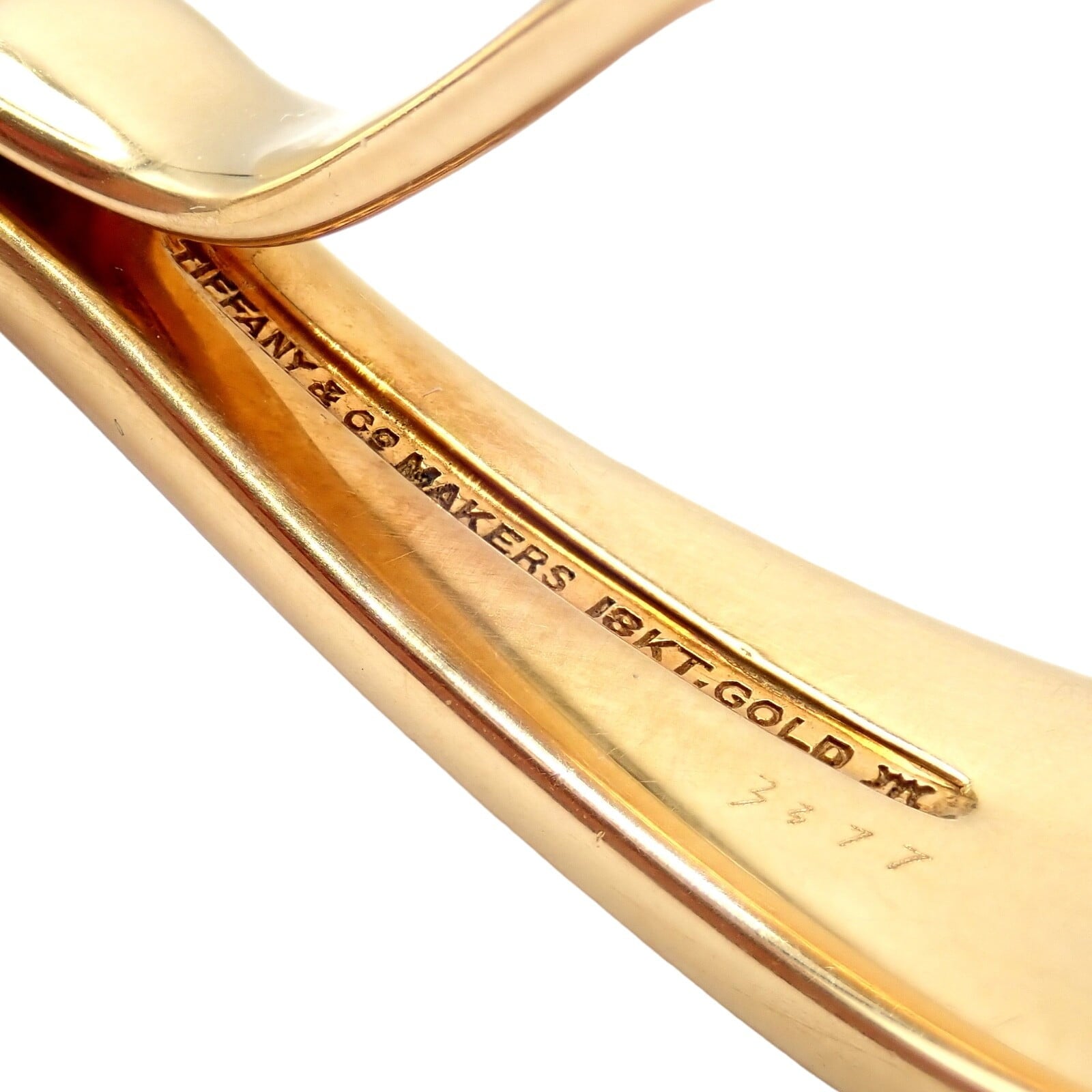 Tiffany & Co. Home & Garden:Kitchen, Dining & Bar:Flatware, Knives & Cutlery:Single Flatware Pieces Authentic! Tiffany & Co Makers 18k Yellow Solid Gold Baby Spoon 52.8 grams