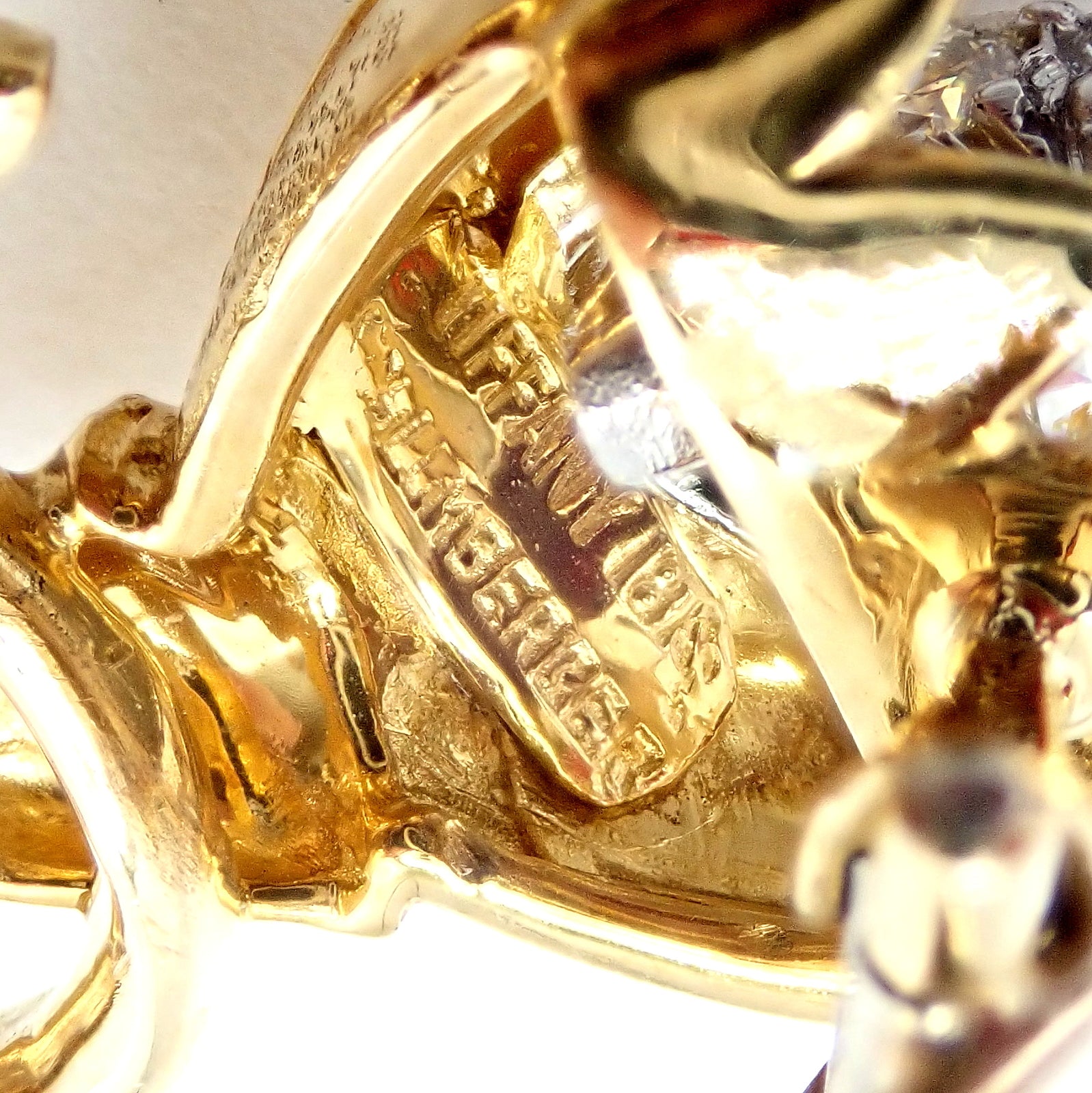 Jean Schlumberger for Tiffany & Co Jewelry & Watches:Fine Jewelry:Brooches & Pins Authentic! Tiffany & Co Schlumberger 18k Yellow Gold Platinum Diamond Pin Brooch