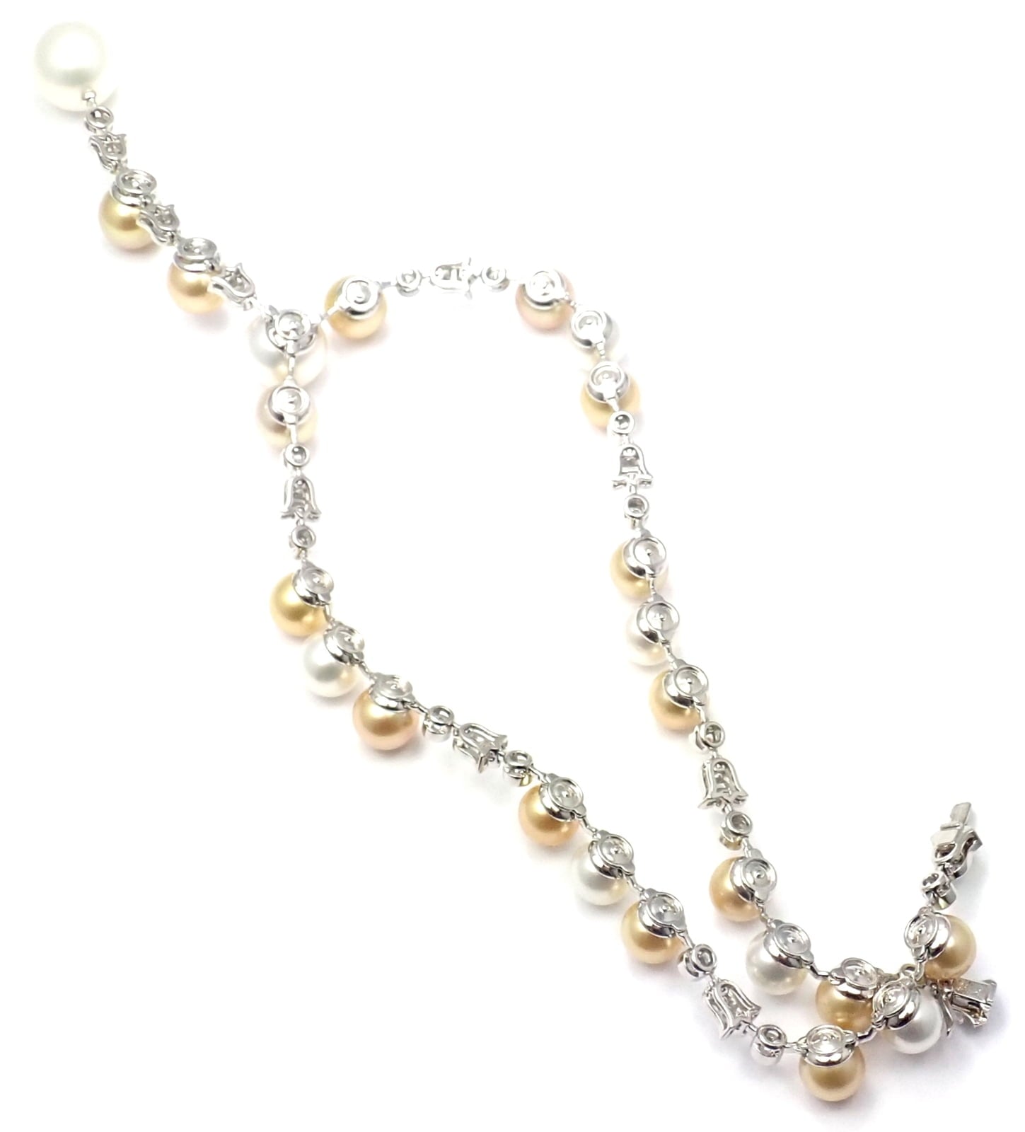 Cartier Jewelry & Watches:Fine Jewelry:Necklaces & Pendants Authentic! Cartier Calin Platinum Diamond Tahitian & South Sea Pearl Necklace