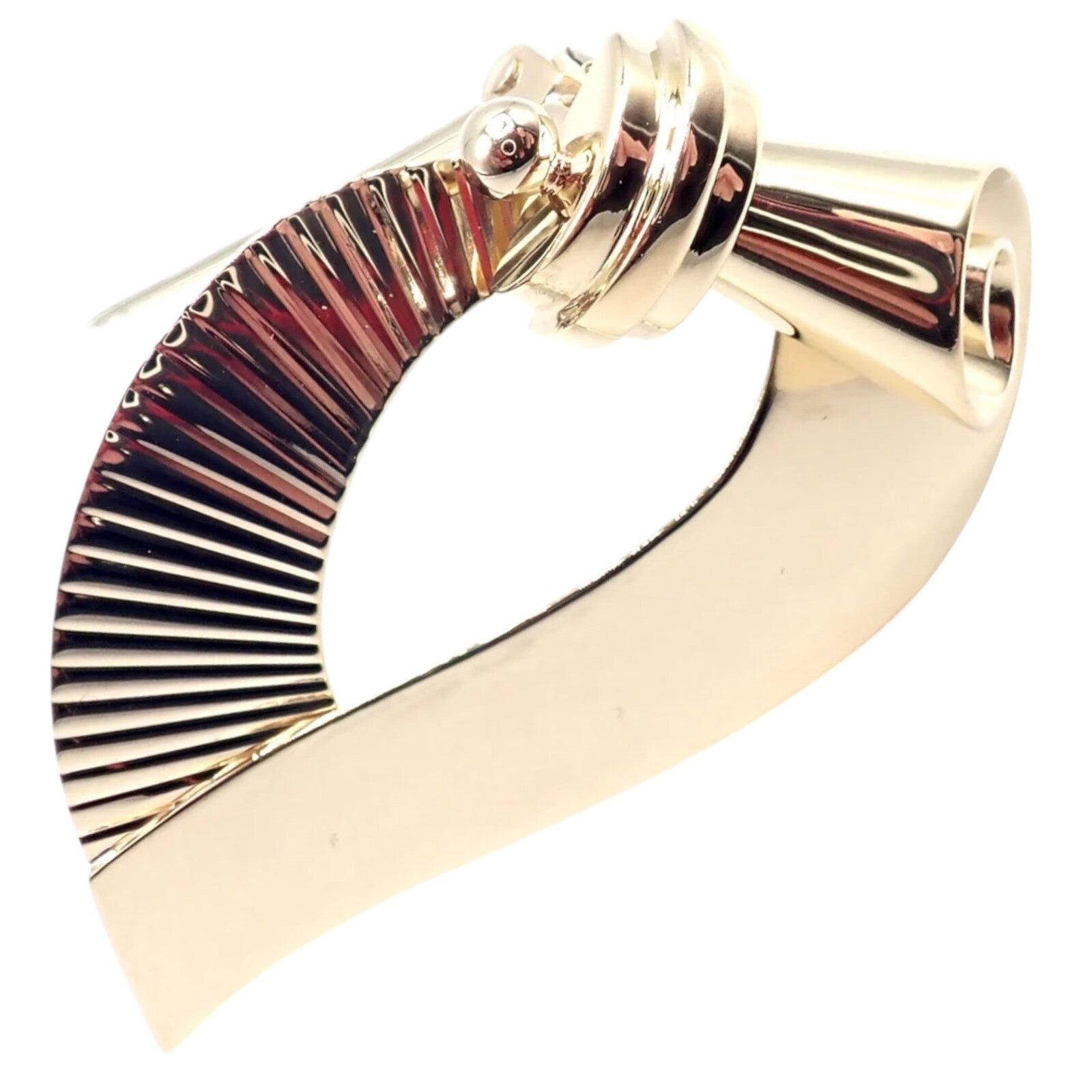 Vintage! Authentic Cartier 14k Yellow Gold Art Deco Brooch Pin | Fortrove