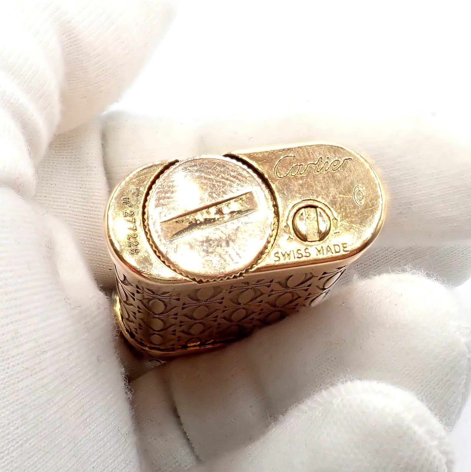 Vintage Cartier Pasha Rose Gold Tone Lighter | Fortrove