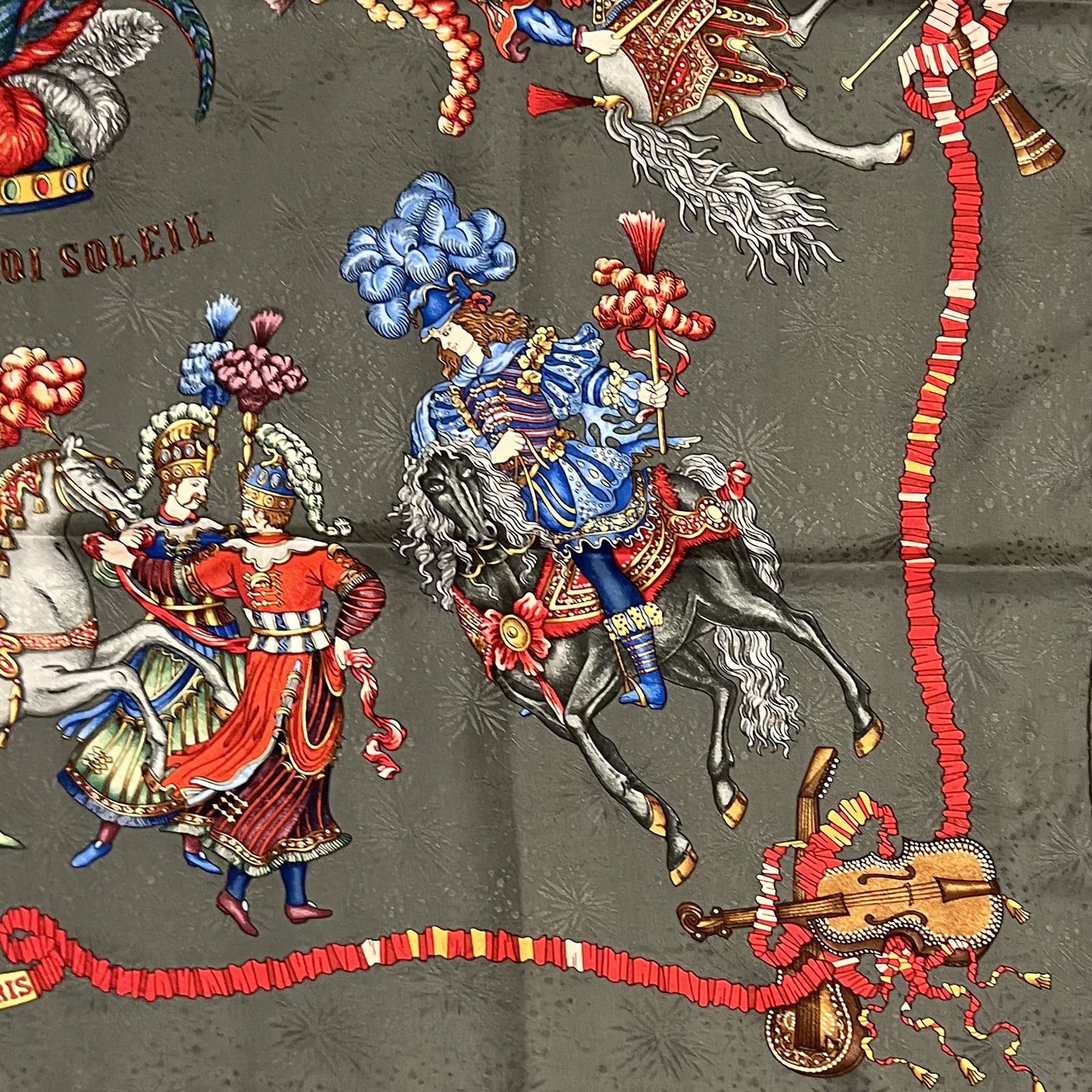 Hermes Clothing, Shoes & Accessories:Women:Women's Accessories:Scarves & Wraps AUTHENTIC! Hermes Les Fetes du Roi Soleil Silk Scarf