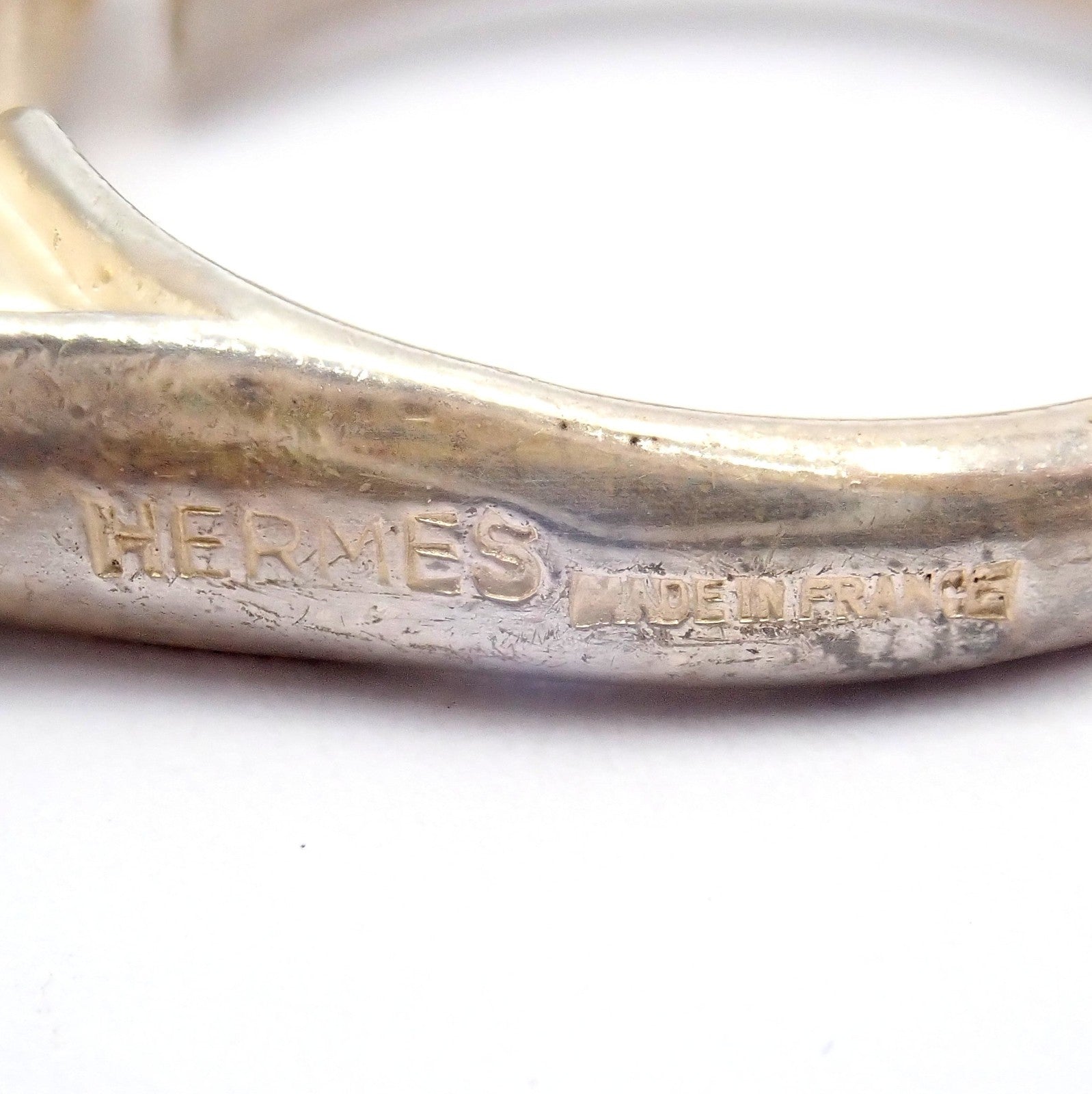 Authentic! Hermes Silver Horse Cheval Band Ring | Fortrove