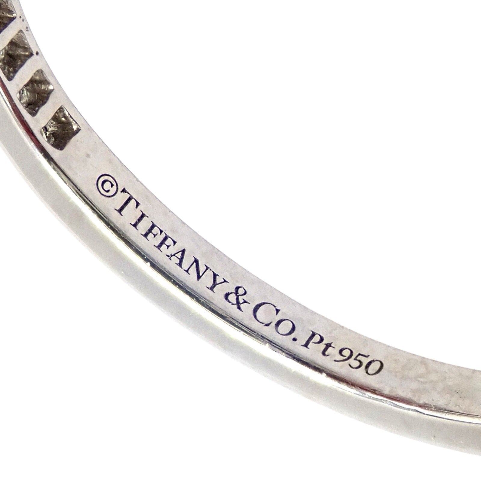 Tiffany & Co Platinum 0.12ct Diamond Infinity Stacking Ring sz 6.5 | Fortrove