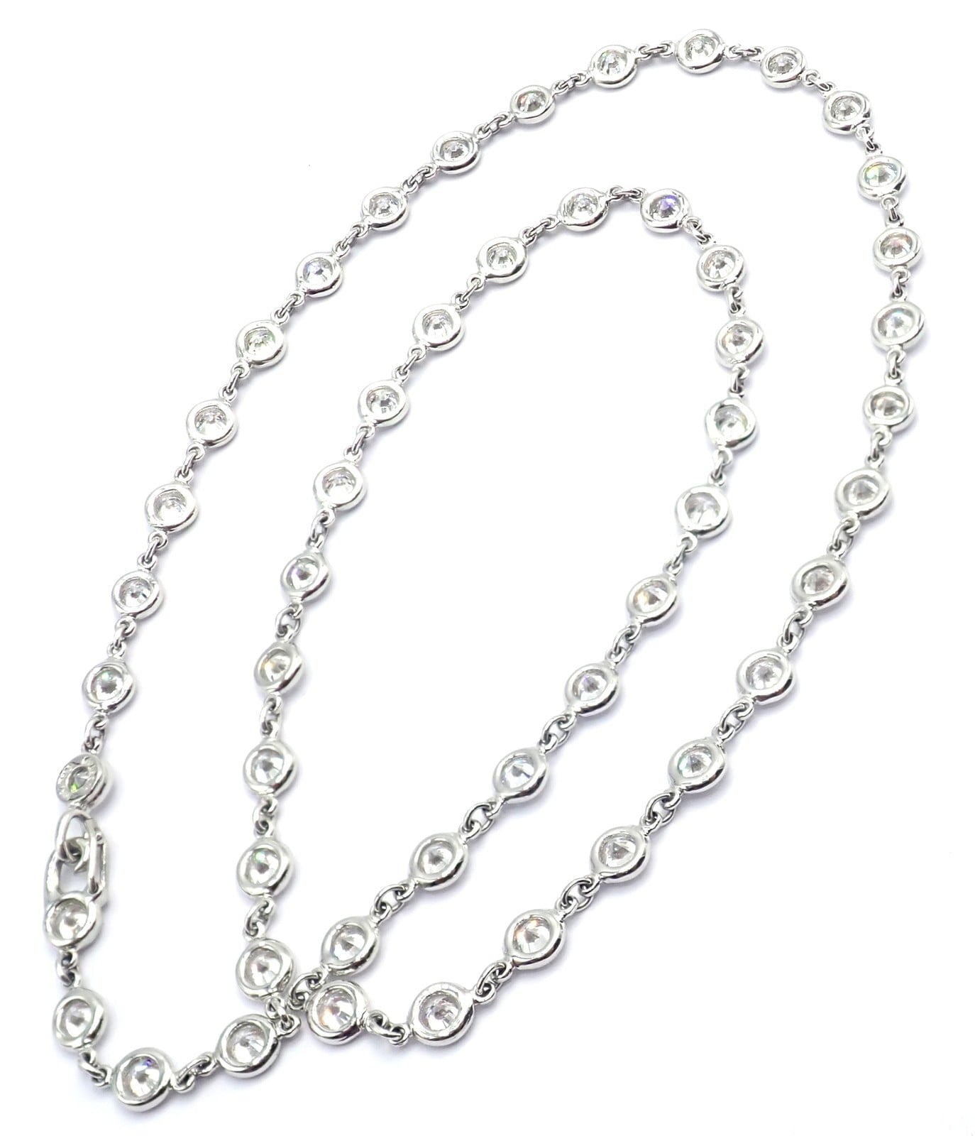 Tiffany & Co. Jewelry & Watches:Fine Jewelry:Necklaces & Pendants Authentic! Tiffany & Co Peretti Platinum Diamonds By The Yard Necklace $60,000