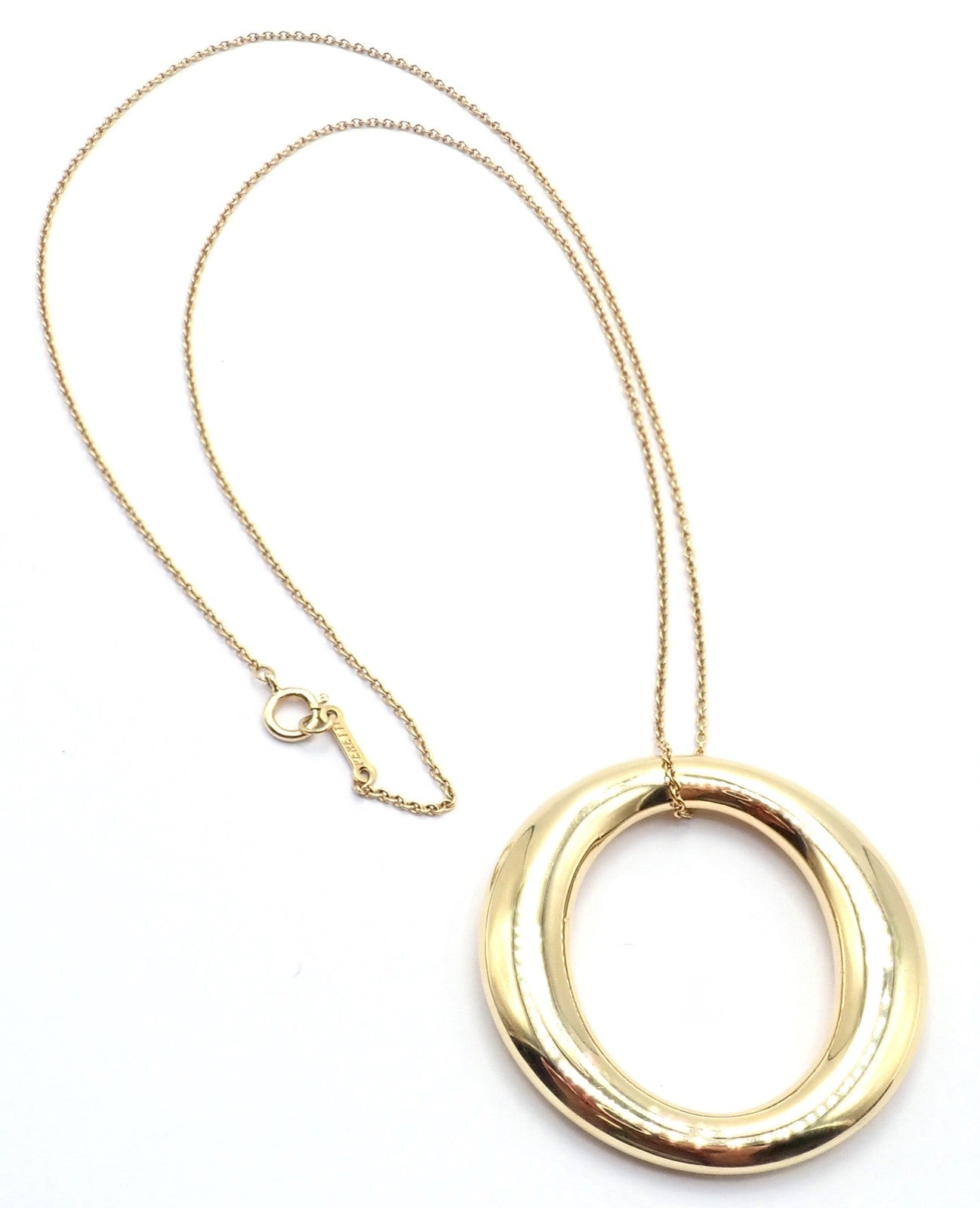 Tiffany & Co. Jewelry & Watches:Fine Jewelry:Necklaces & Pendants Authentic! Tiffany & Co Sevillana 18k Yellow Gold Peretti Large Pendant Necklace