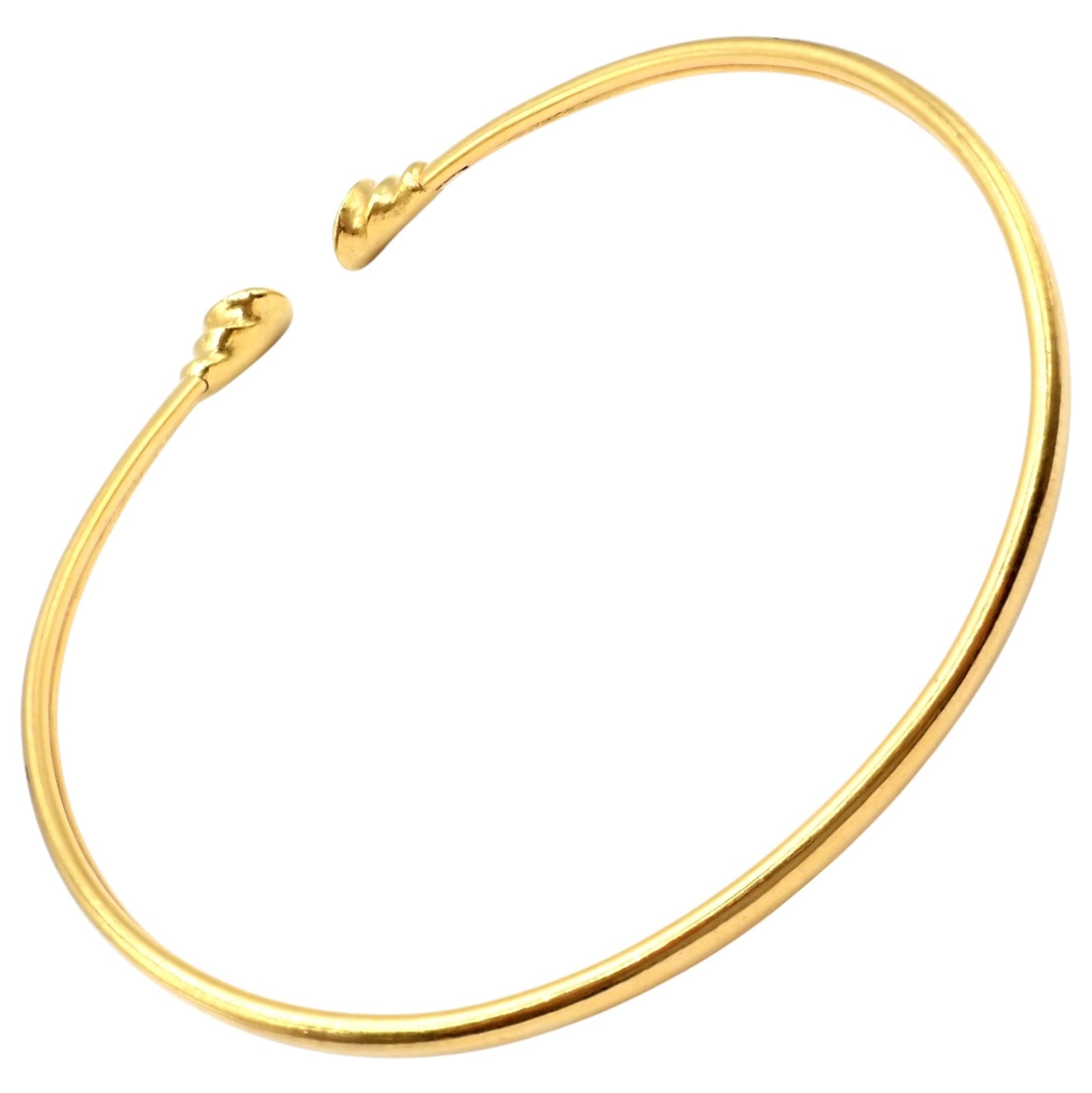 Vintage Estate Ilias Lalaounis 18k Yellow Gold Greek Spiral Collar Necklace | Fortrove