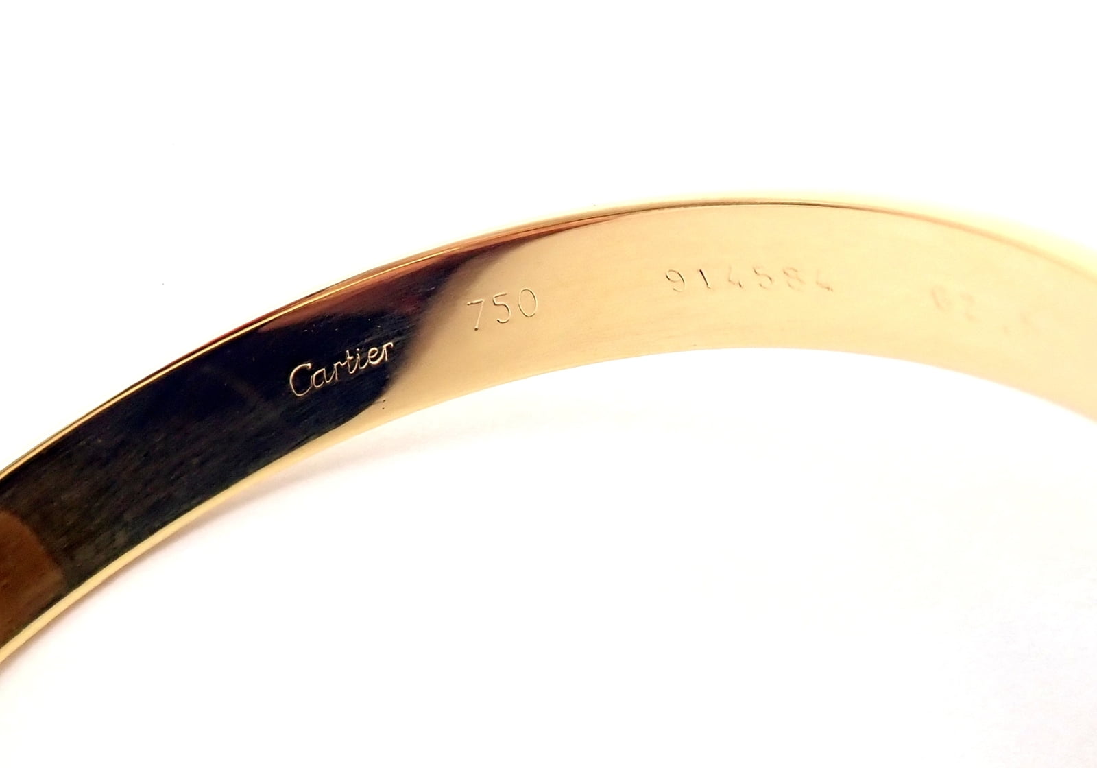 Cartier Jewelry & Watches:Fine Jewelry:Bracelets & Charms Rare! Cartier 18k Tricolor Gold Slip-On Bangle Bracelet 1990