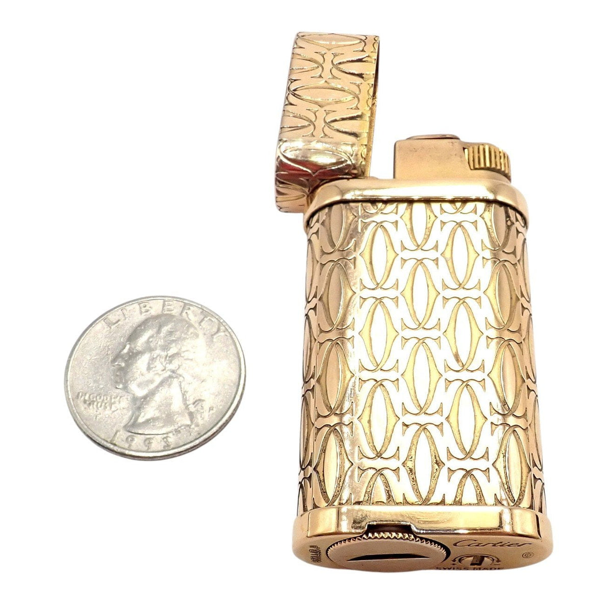 Cartier Collectibles:Tobacciana:Lighters:Other Collectible Lighters Vintage Cartier Pasha Rose Gold Tone Lighter