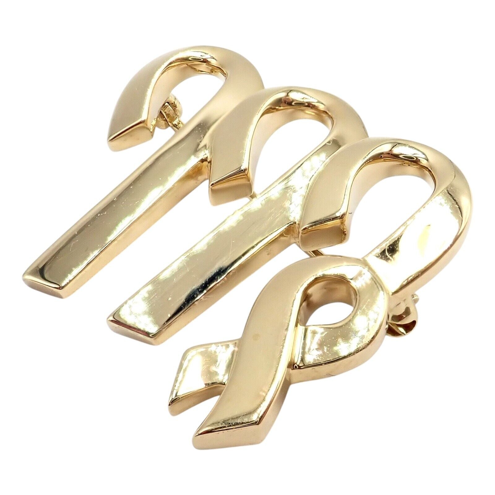 Authentic! Tiffany & Co Paloma Picasso 18k Yellow Gold Zodiac Virgo Pin Brooch | Fortrove